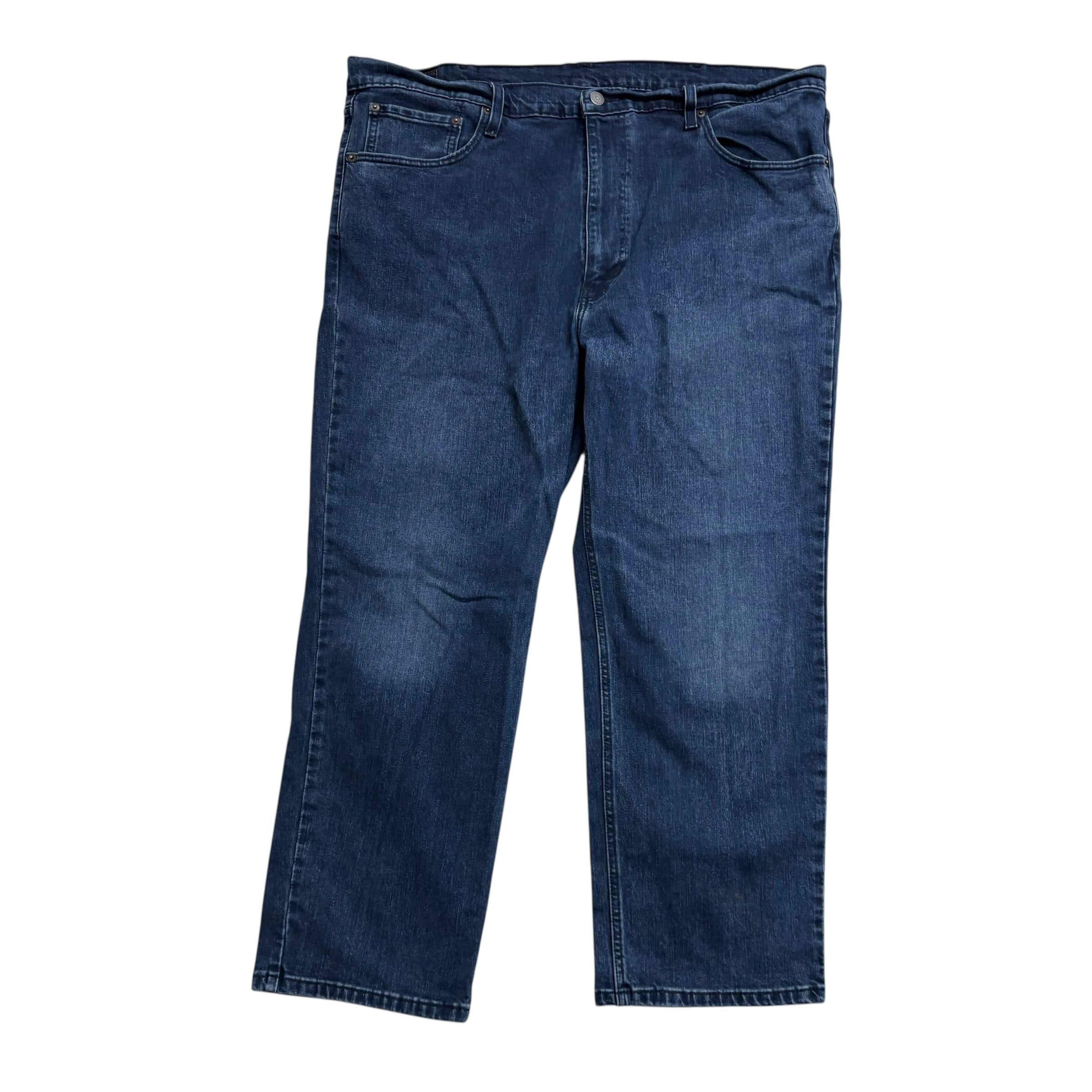 Levis 559 Jeans W42 L28 Mens Navy Blue Relaxed Straight Fit Stretch Denim (E)