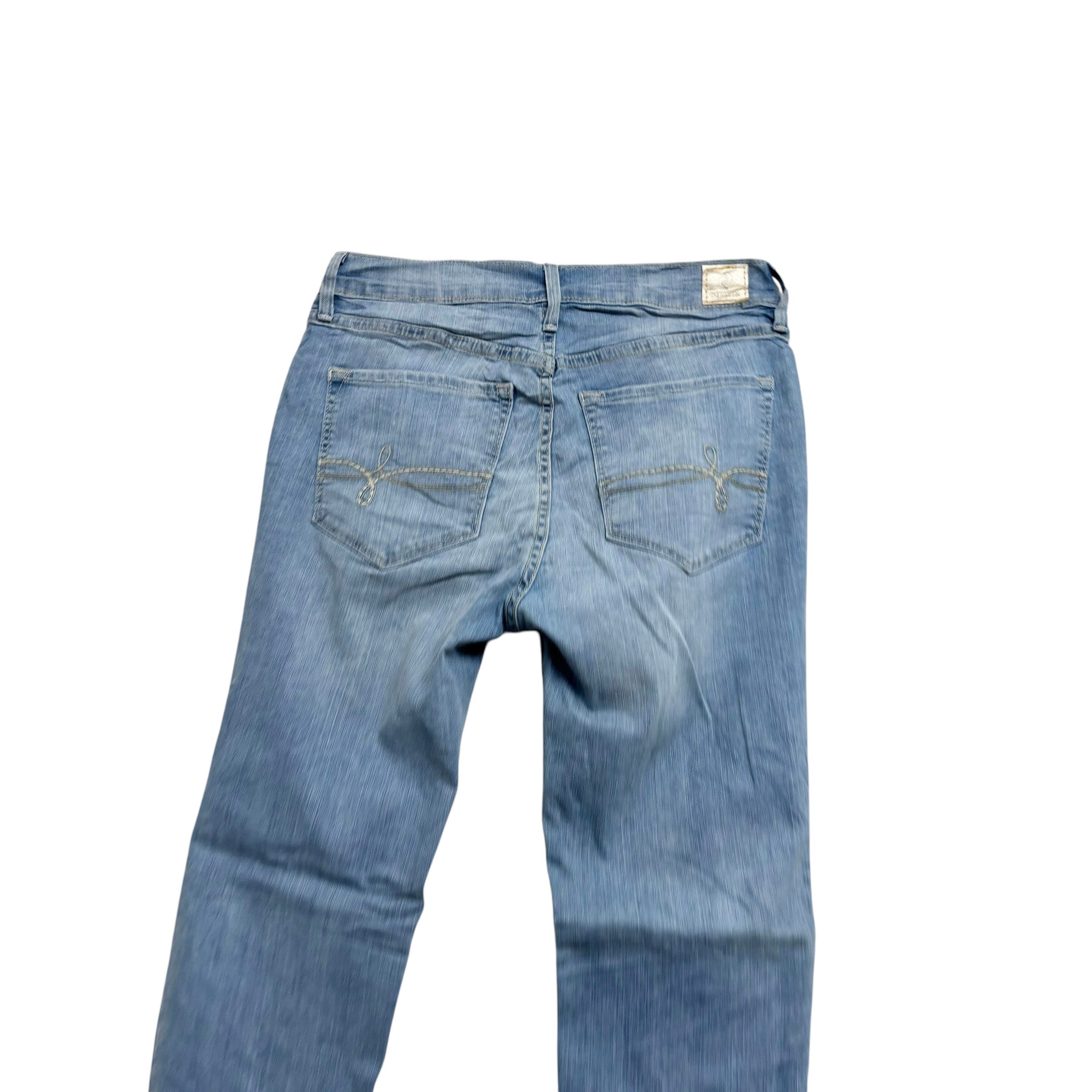 Levis Denizen Jeans W27 L29 Womens Jegging Light Blue Stretch (E)