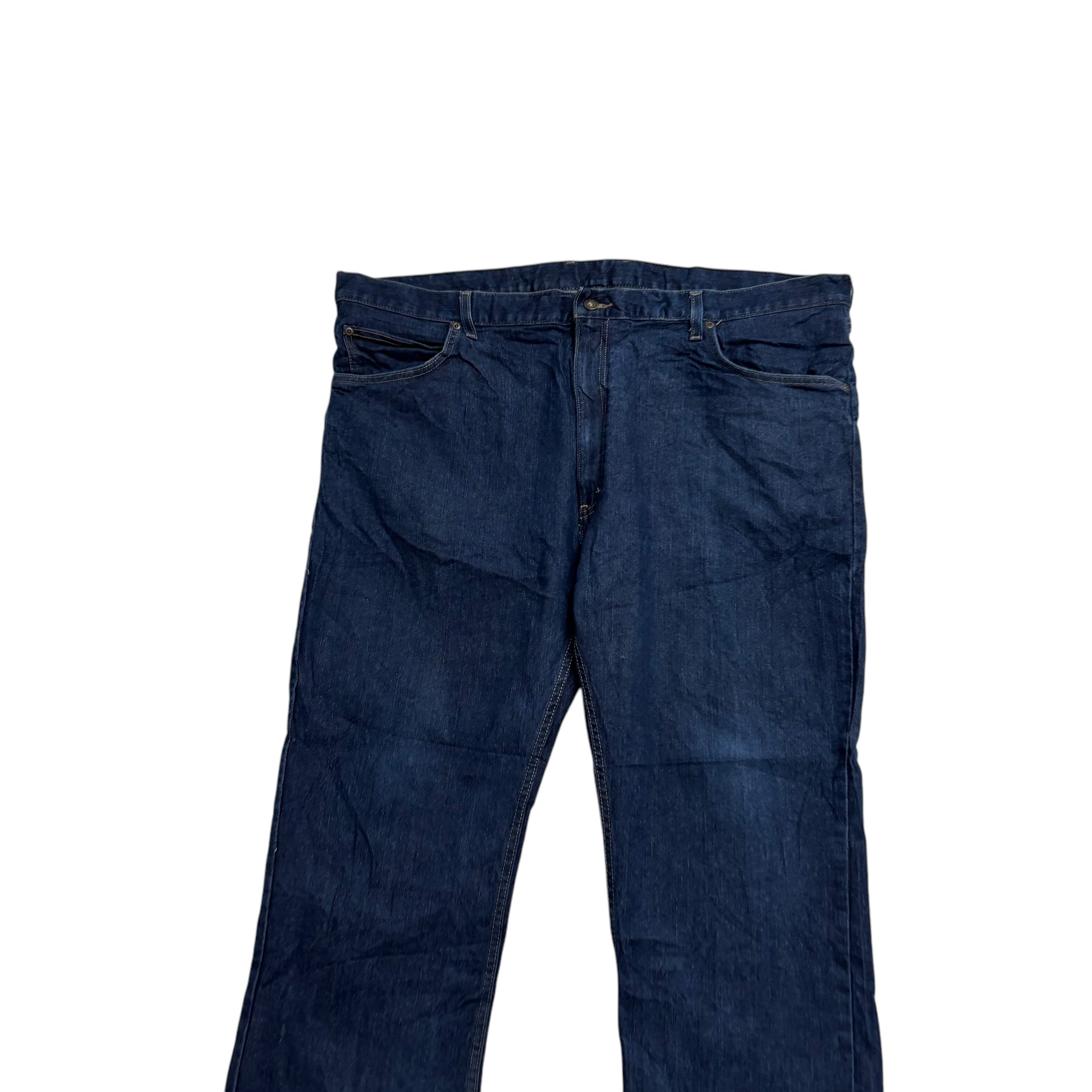 Dickies Jeans W46 L30 Mens Dark Blue Regular Straight Fit Stretch Denim