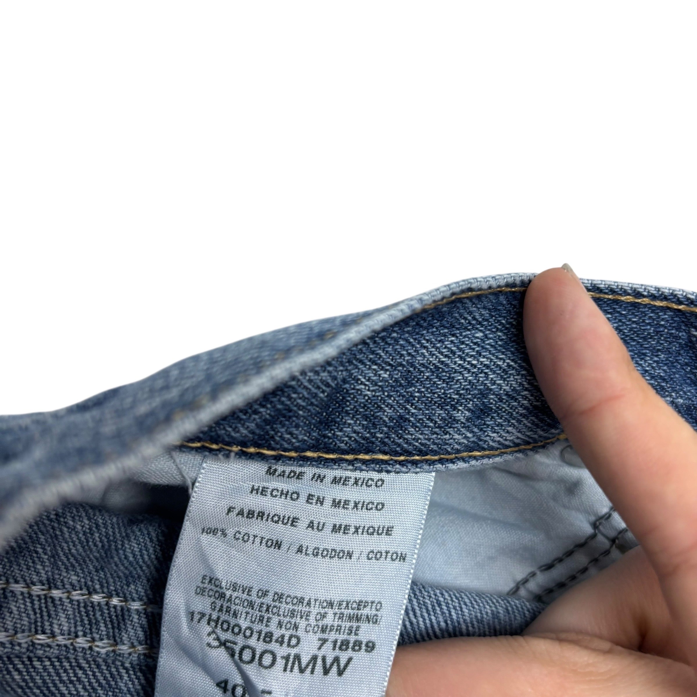 Wrangler Jeans W40 L30 Mens Mid Blue Relaxed Straight Fit Vintage Denim (E)