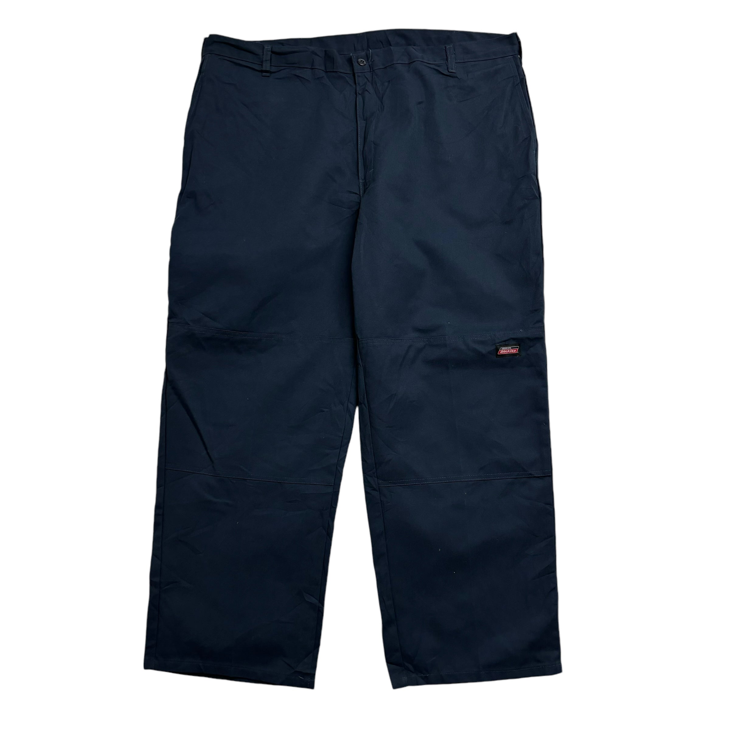 Dickies Double Knee Trousers W44 L30 Mens Navy Blue Pants Baggy Relaxed Workwear