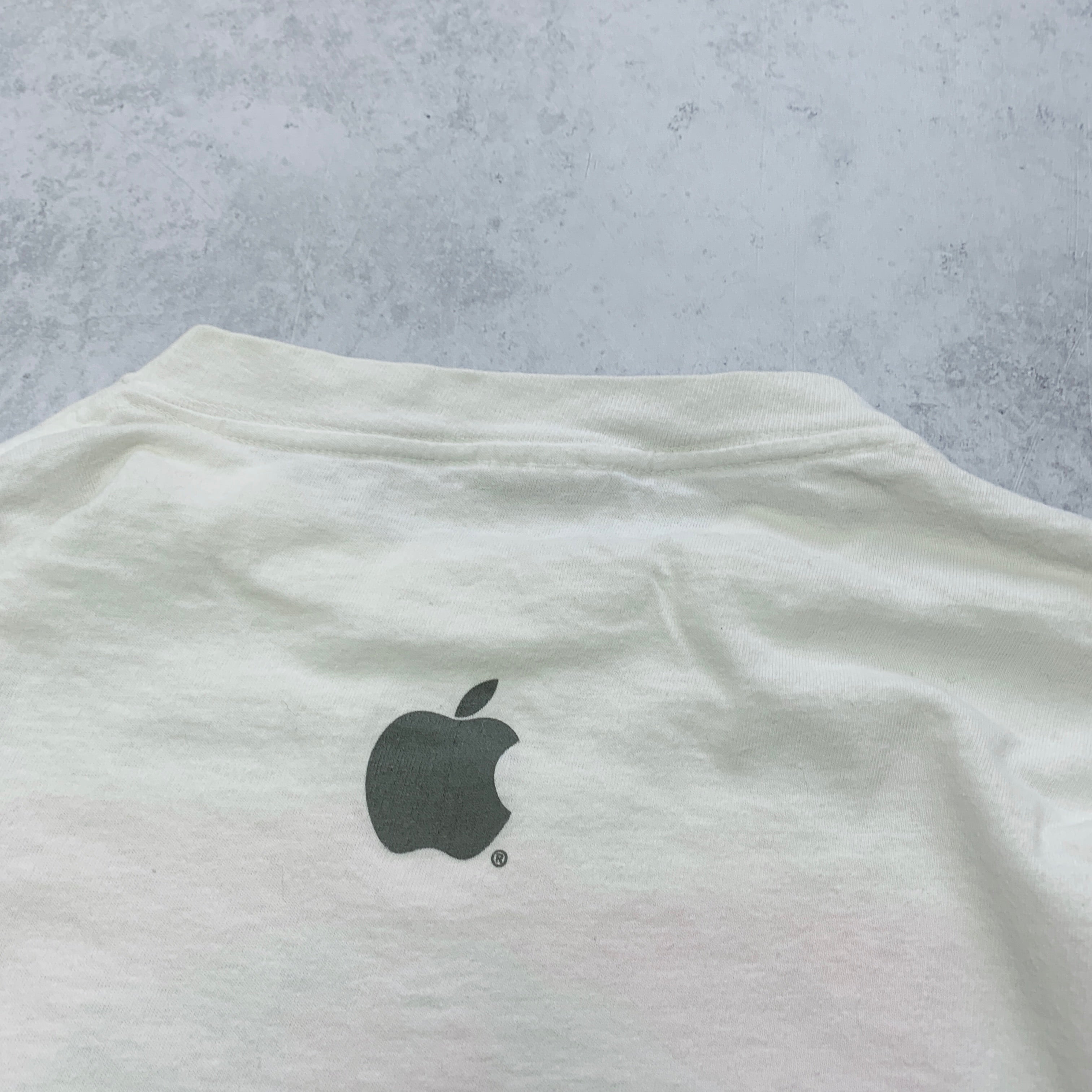 Vintage Apple T Shirt Mens XL White Single Stitch Tech Software Computer