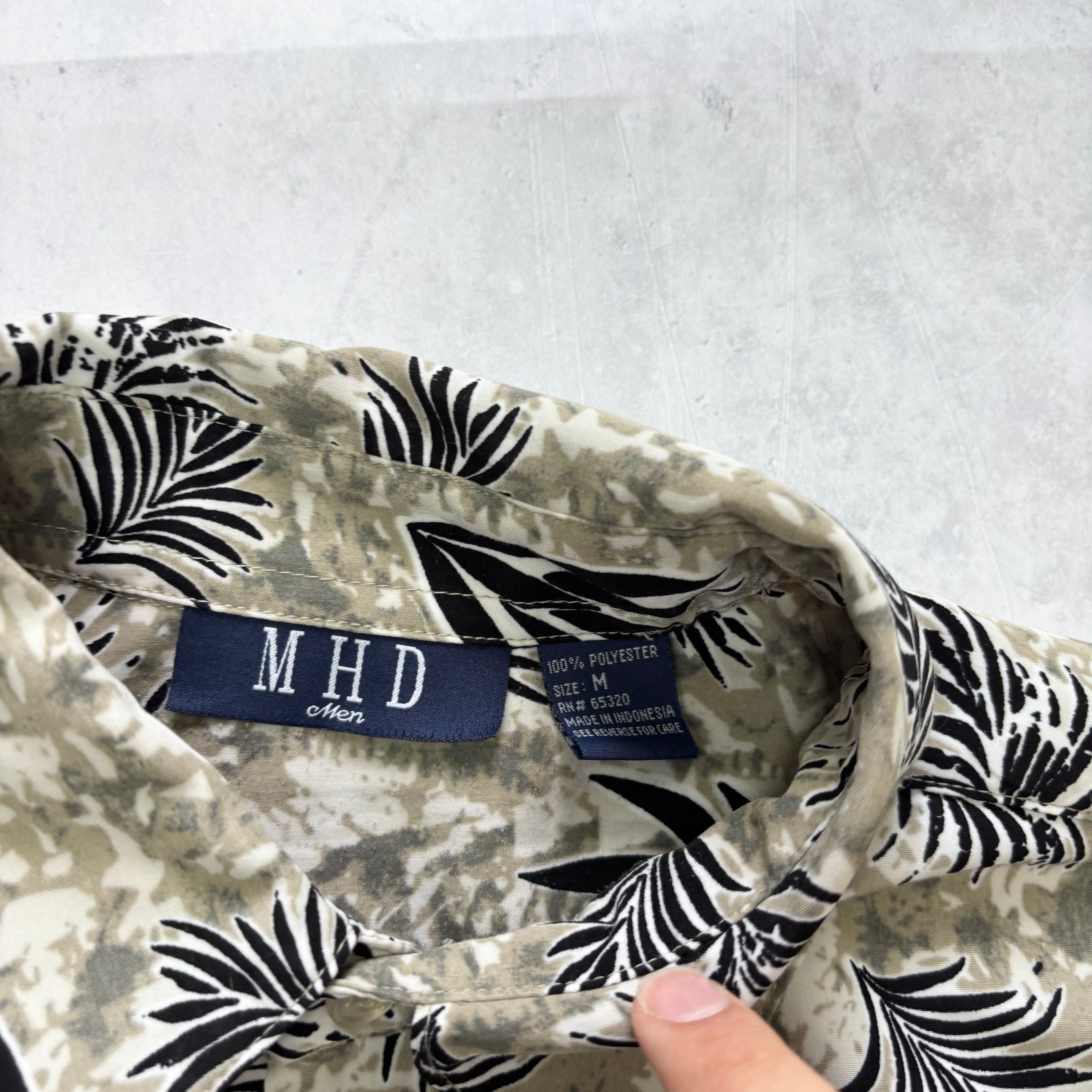 Vintage Hawaiian Shirt Mens Medium Multi Floral Aloha Short Sleeve Polyester (E)