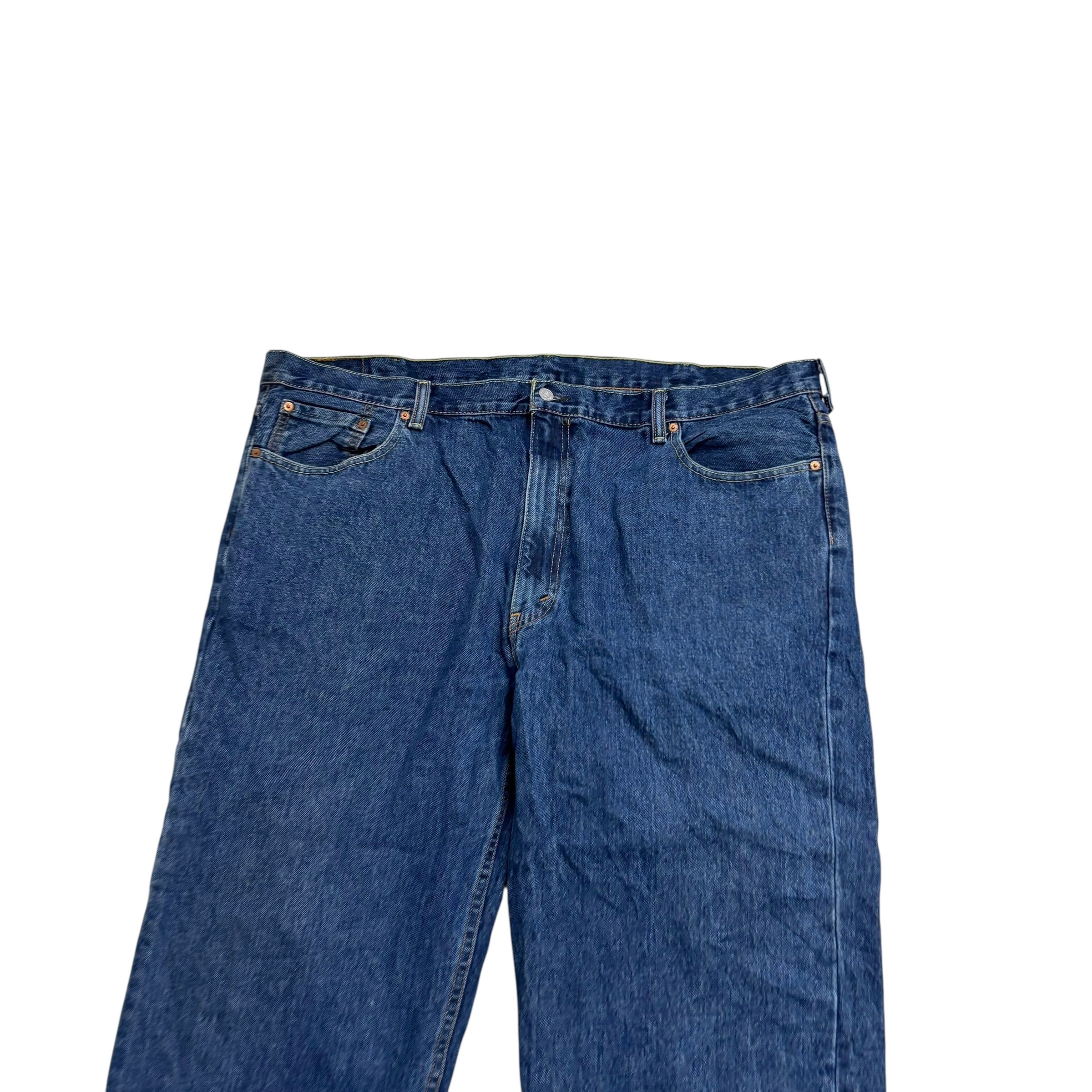 Levis 550 Jeans W46 L32 Mens Mid Blue Baggy Relaxed Straight Fit Denim (E)