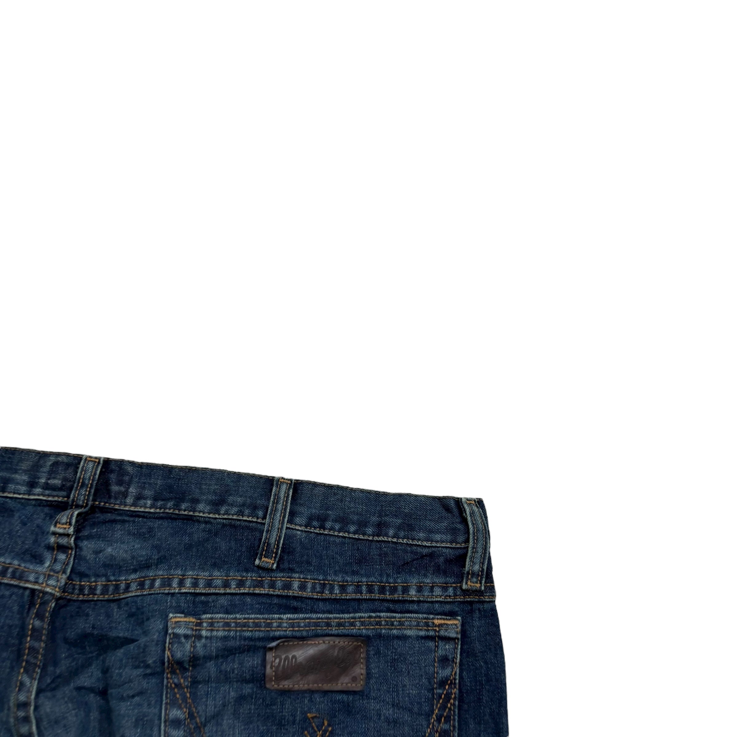 Wrangler Jeans W40 L27 Mens Dark Blue Relaxed Straight Fit Denim (E)