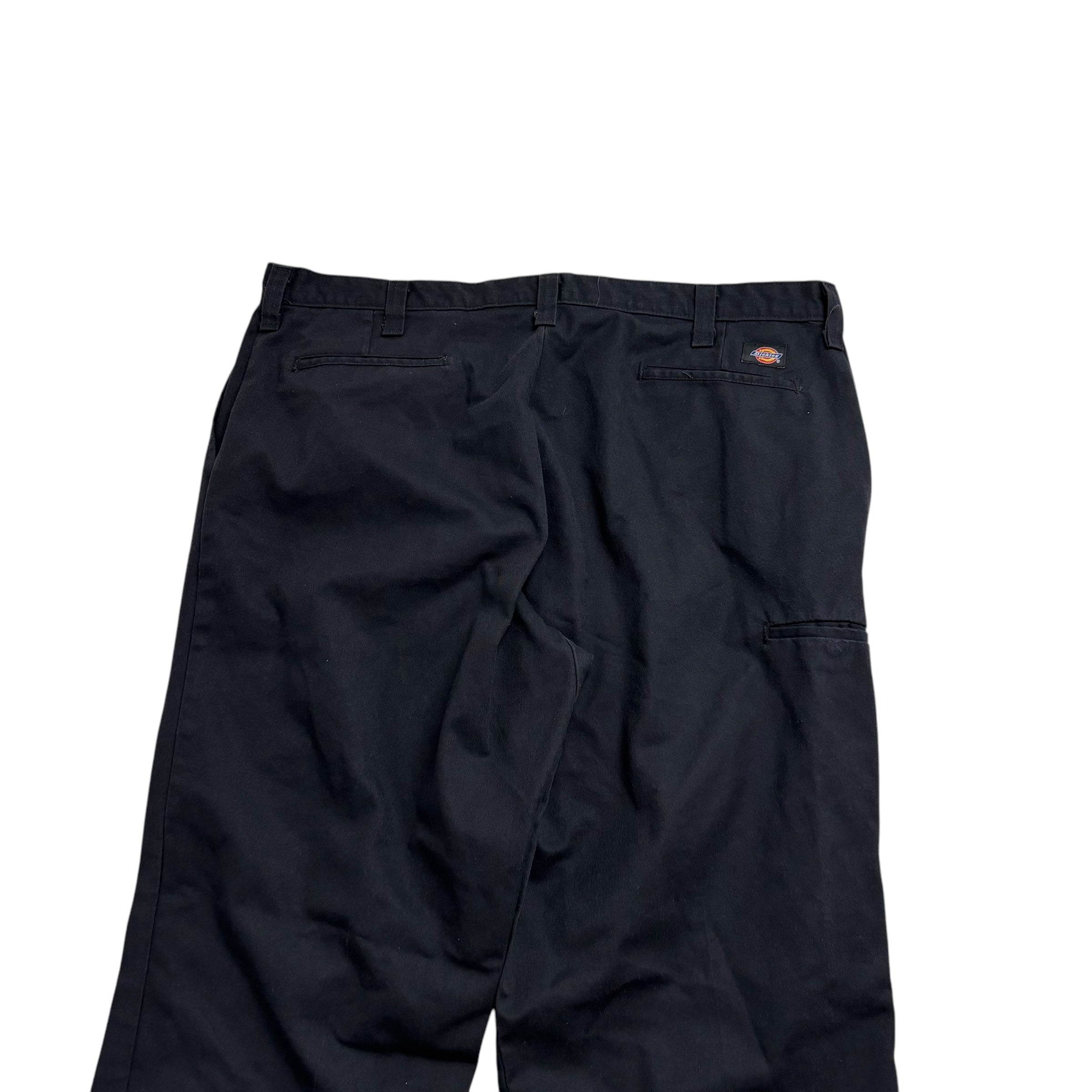 Dickies Trousers W42 L32 Mens Black Pants Relaxed Straight Fit Workwear