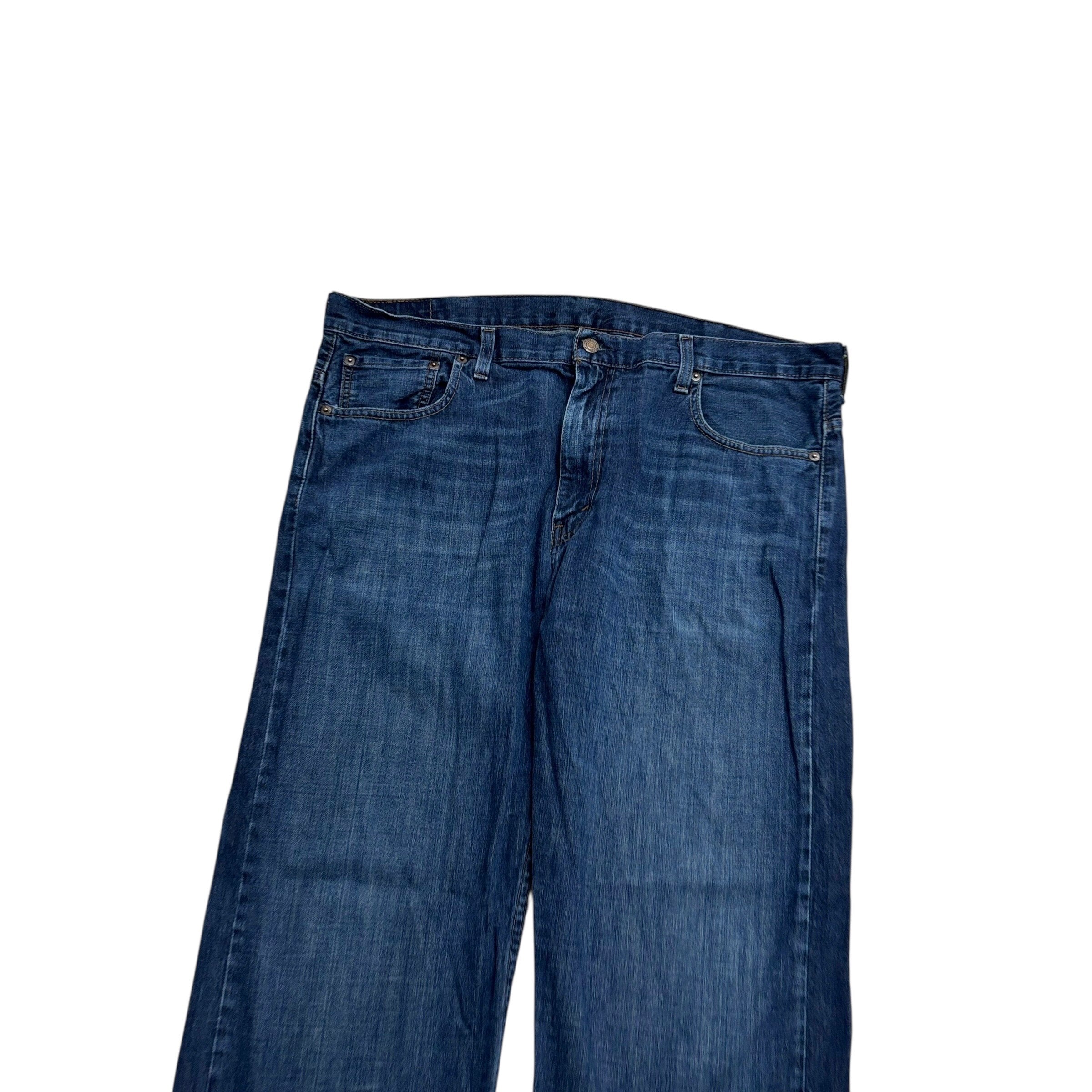 Levis 569 Jeans W38 L30 Mens Dark Blue Baggy Relaxed Straight Fit Denim (E)