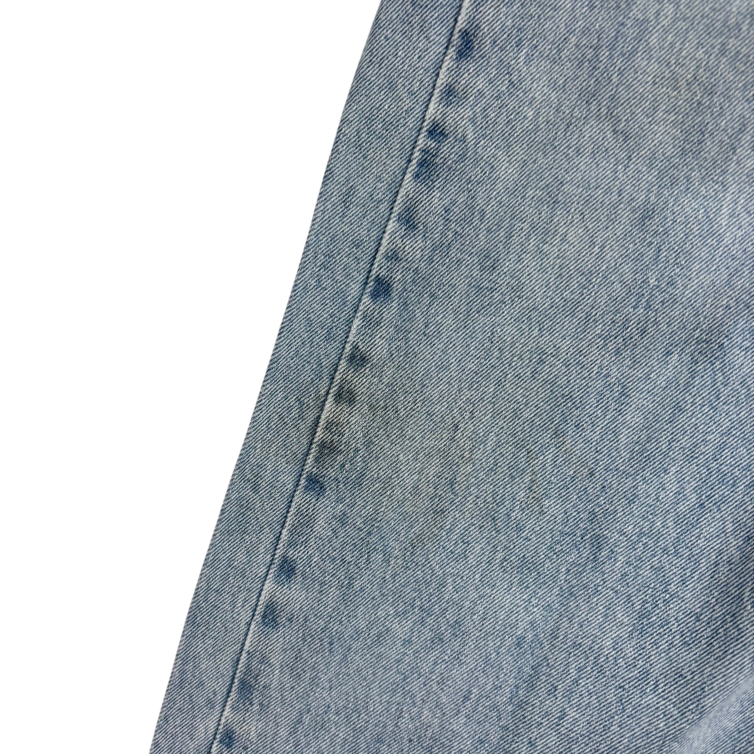 Levis 505 Jeans W36 L30 Mens Light Blue Regular Straight Fit Denim (F)