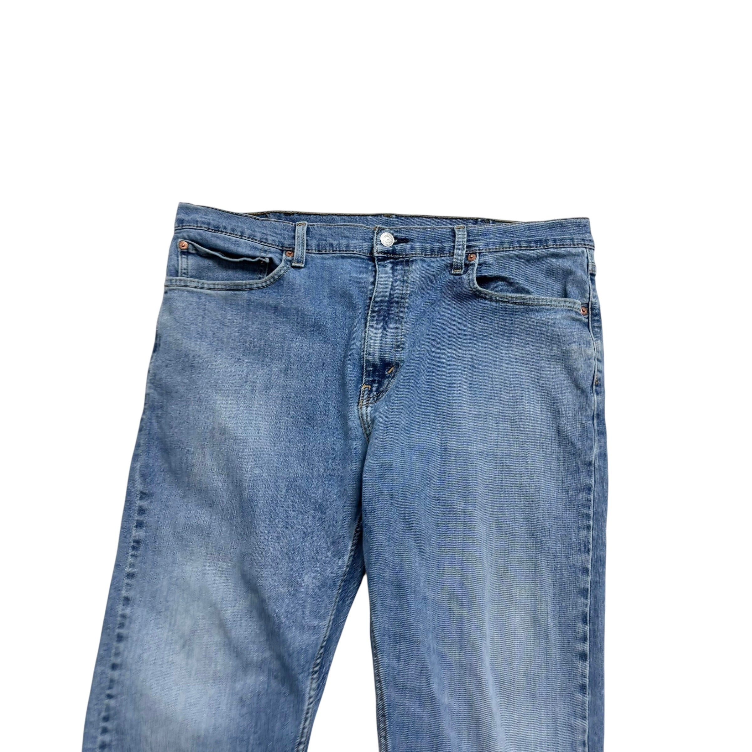 Levis 502 Jeans W38 L28 Mens Mid Blue Regular Tapered Fit Stretch Denim