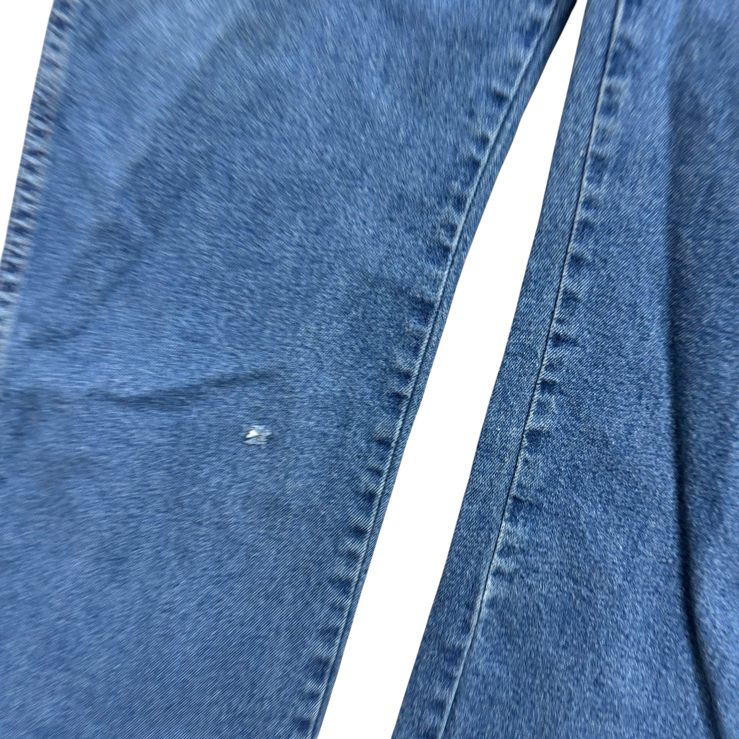 Wrangler Jeans W38 L29 Mens Mid Blue Regular Straight Fit Stretch Denim