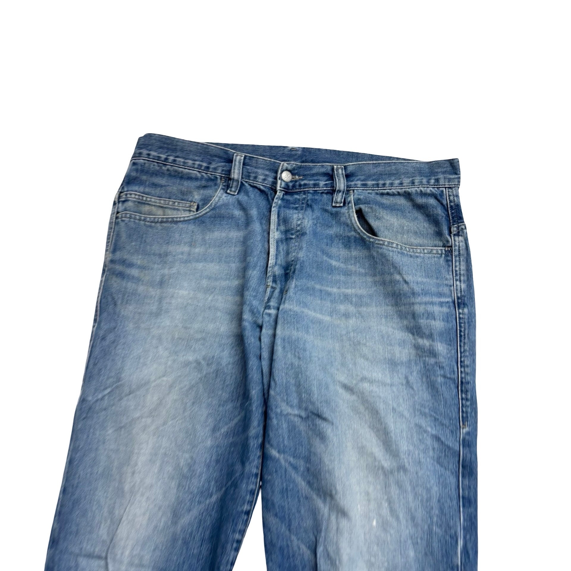 Diesel Ravi Jeans W36 L34 Mens Mid Blue Relaxed Bootcut Fit Vintage Denim