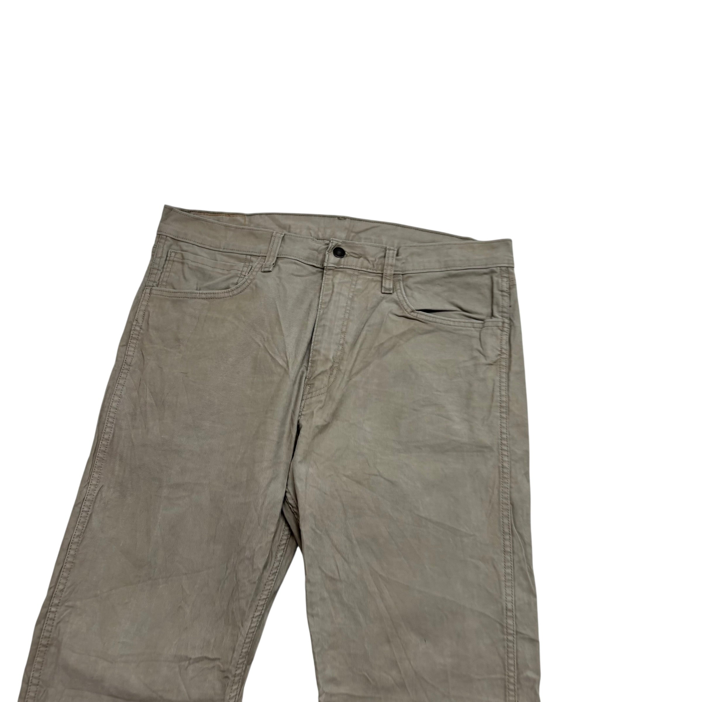 Levis Workwear Jeans W36 L34 Mens Beige Stone Regular Straight Fit Stretch Denim