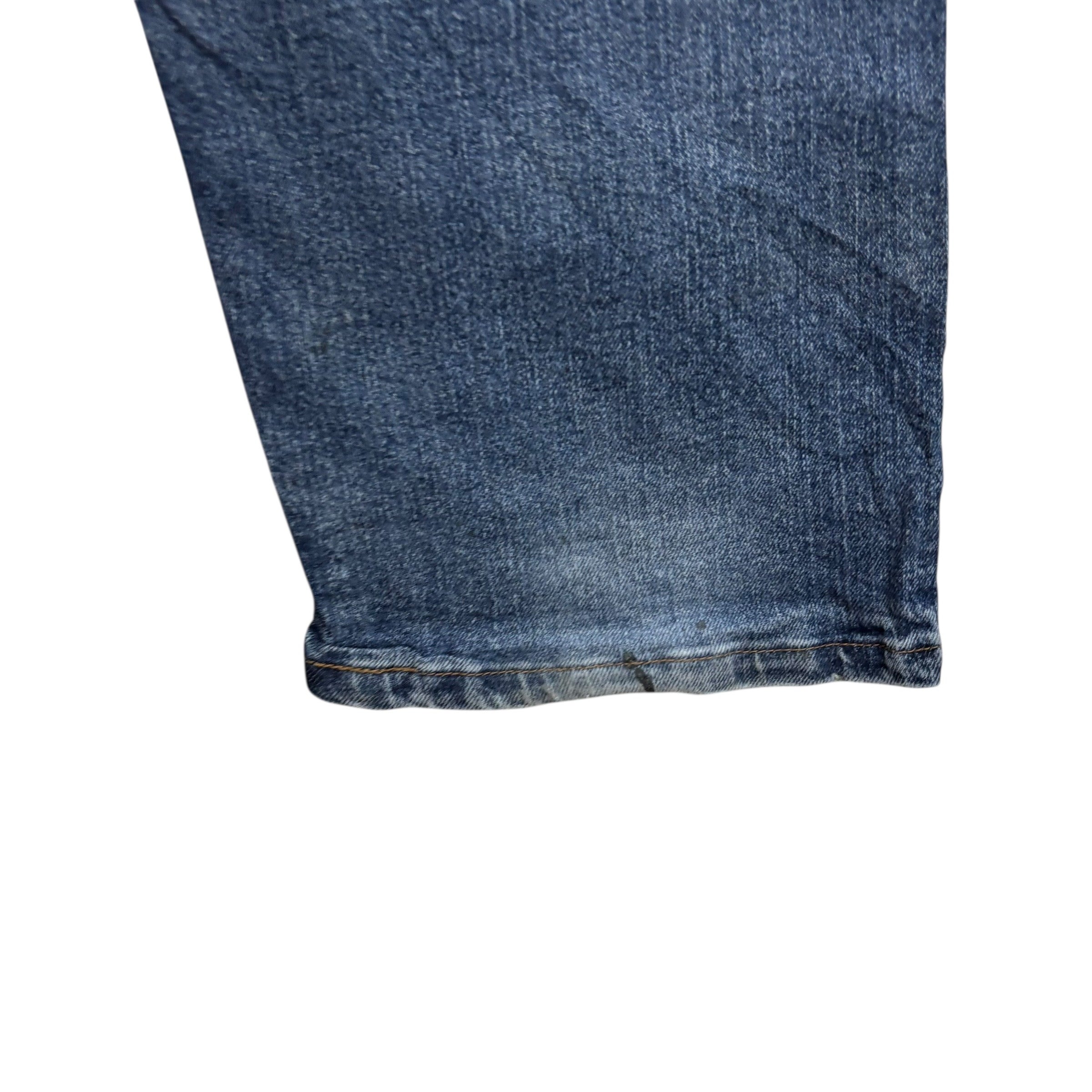 Wrangler Jeans W44 L30 Mens Mid Blue Regular Straight Fit Stretch Denim