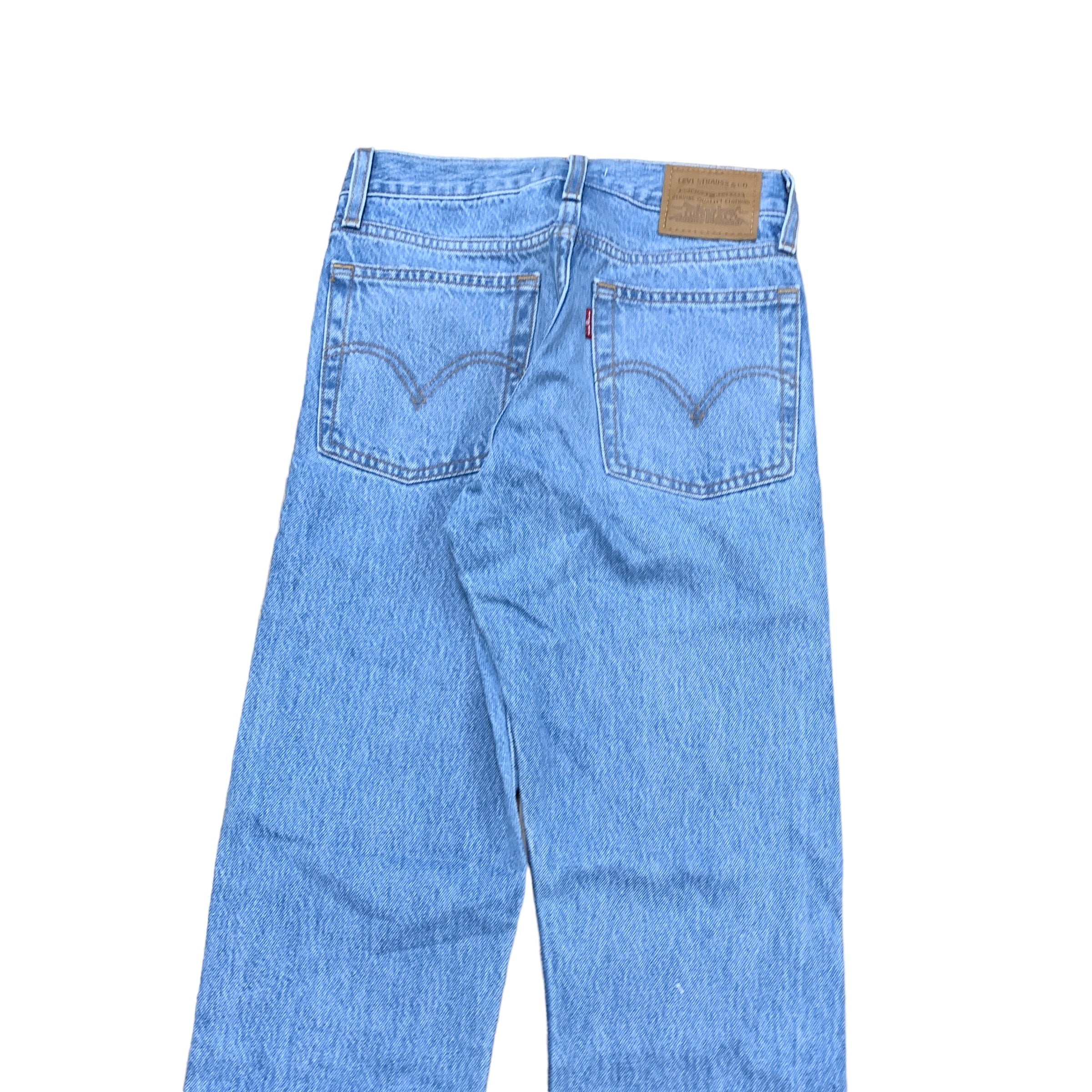 Levis Wedgie Jeans Womens W23 L28 Blue Premium Big E Denim