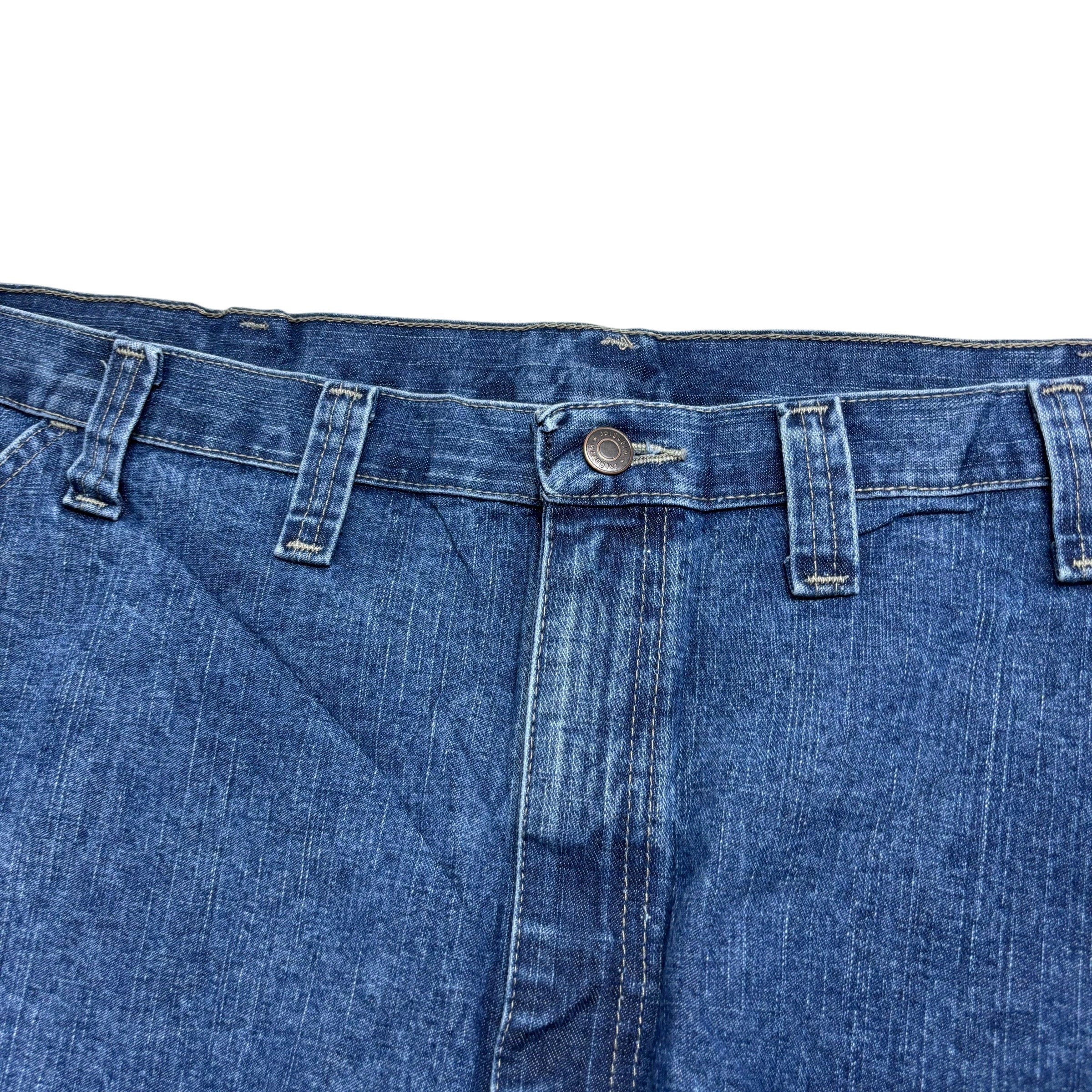 Wrangler Baggy Jorts W48 Mens Mid Blue Denim Shorts Relaxed Fit Carpenter (E)