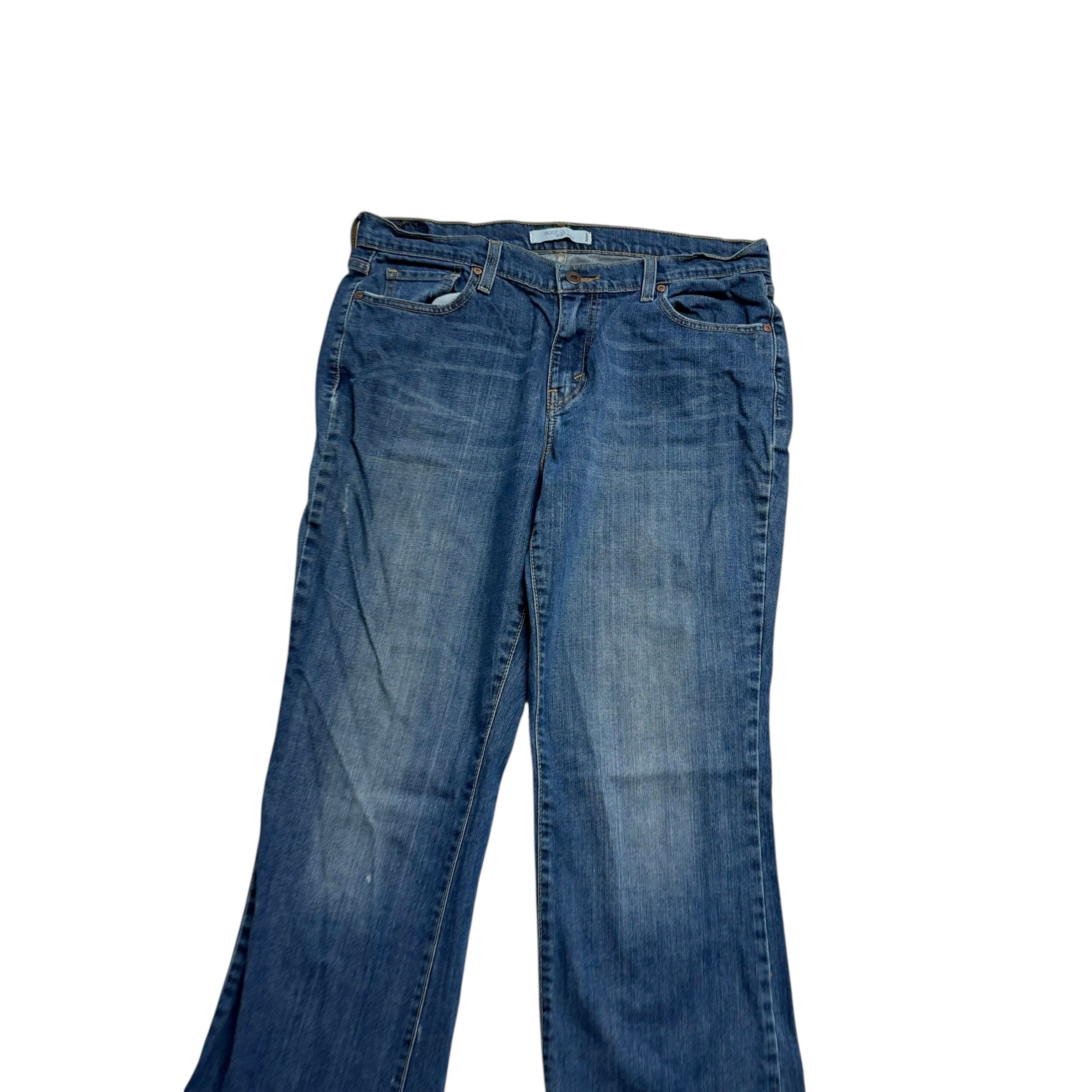 Levis 515 Jeans W34 L32 Womens Mid Blue Regular Bootcut Fit Vintage Stretch