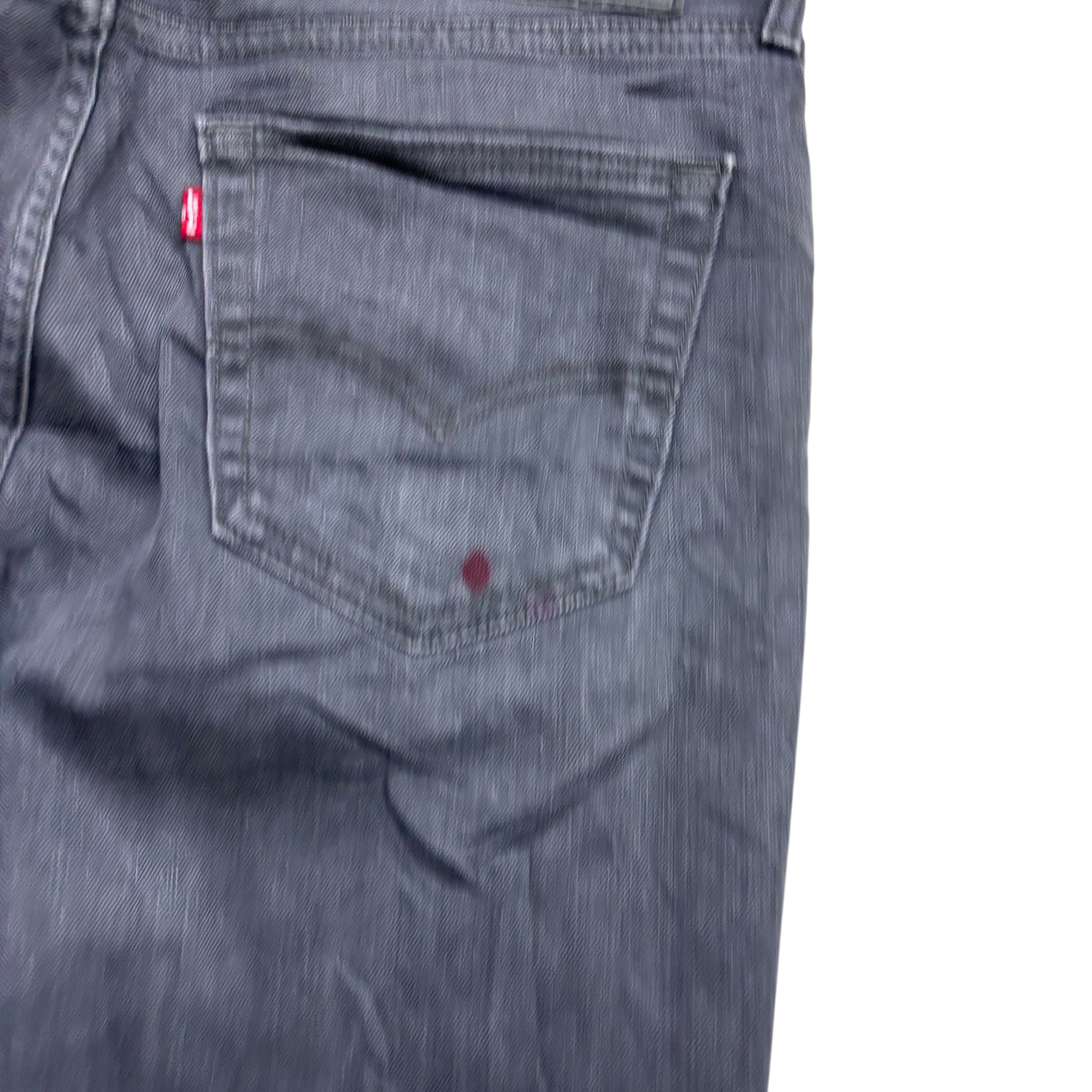 Levis 541 Jeans W34 L32 Mens Grey Athletic Tapered Fit Stretch Denim (F)