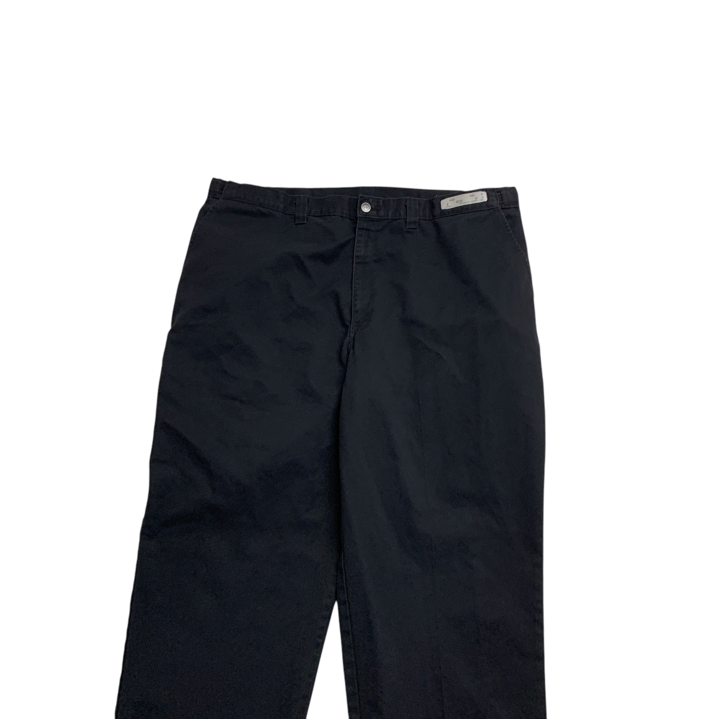 Dickies Trousers W42 L34 Mens Black Pants Baggy Relaxed Fit Workwear