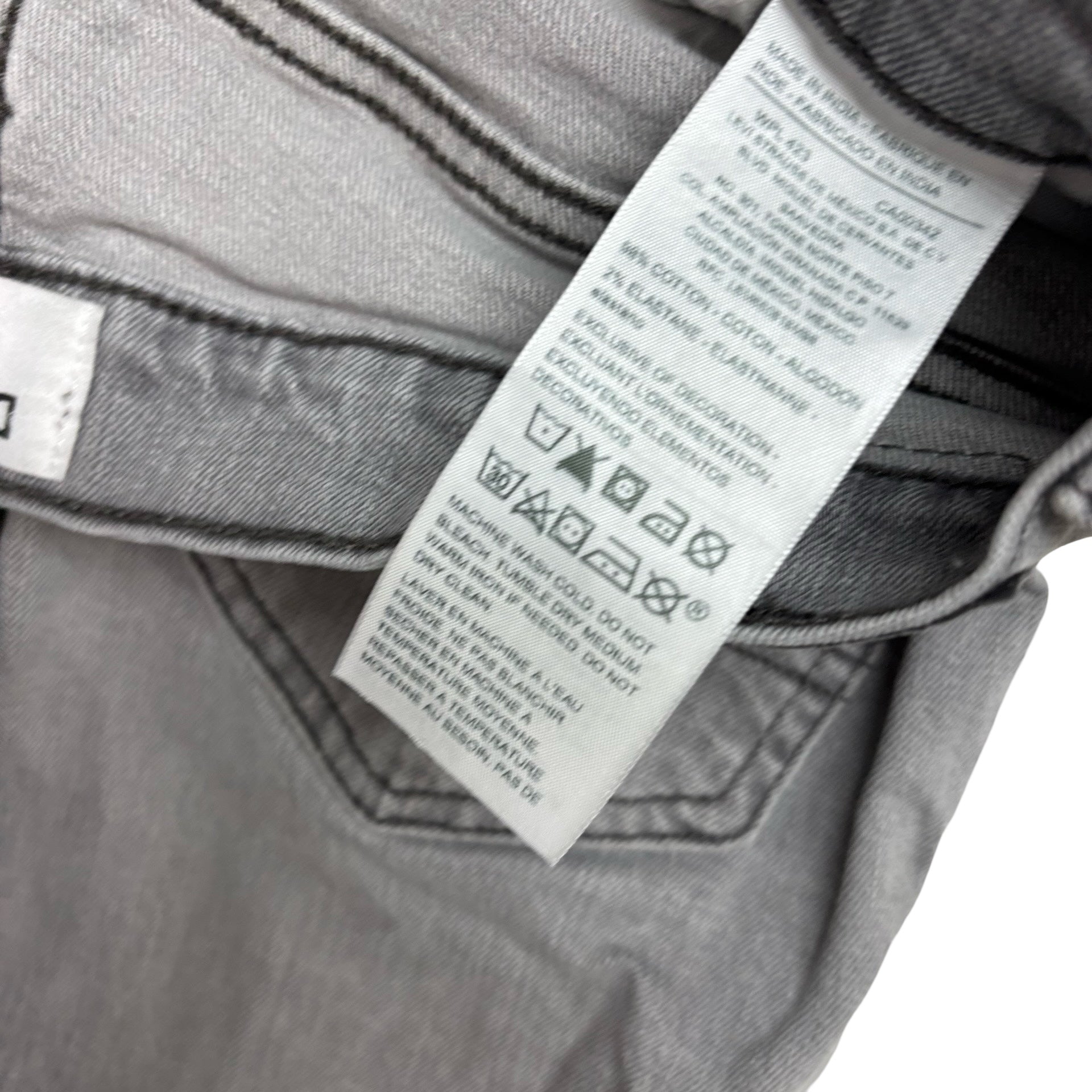 Levis Denizen Jeans W30 L32 Mens Grey Slim Fit Stretch Denim (F)