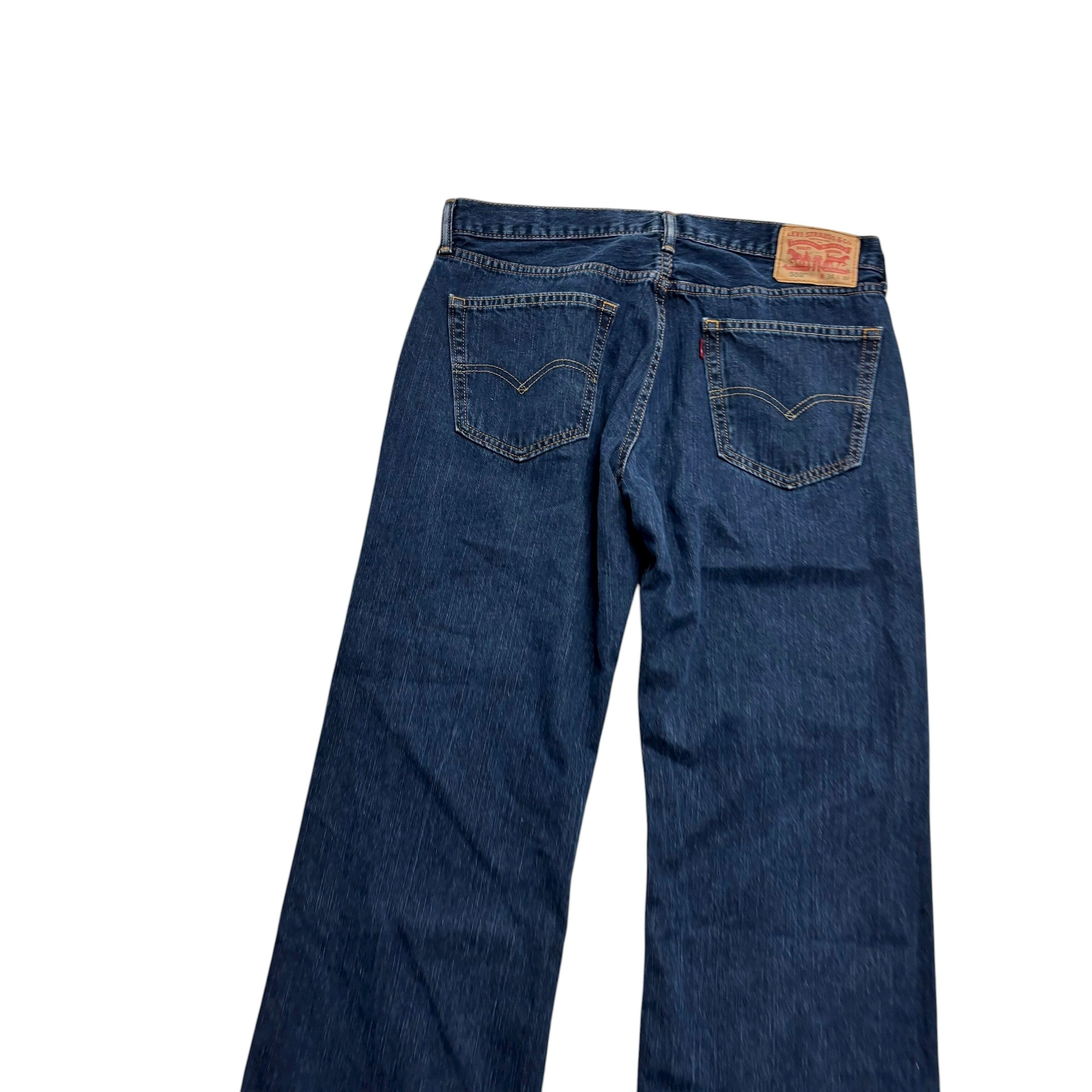 Levis 559 Jeans W34 L30 Mens Dark Blue Baggy Relaxed Fit Vintage Denim (E)