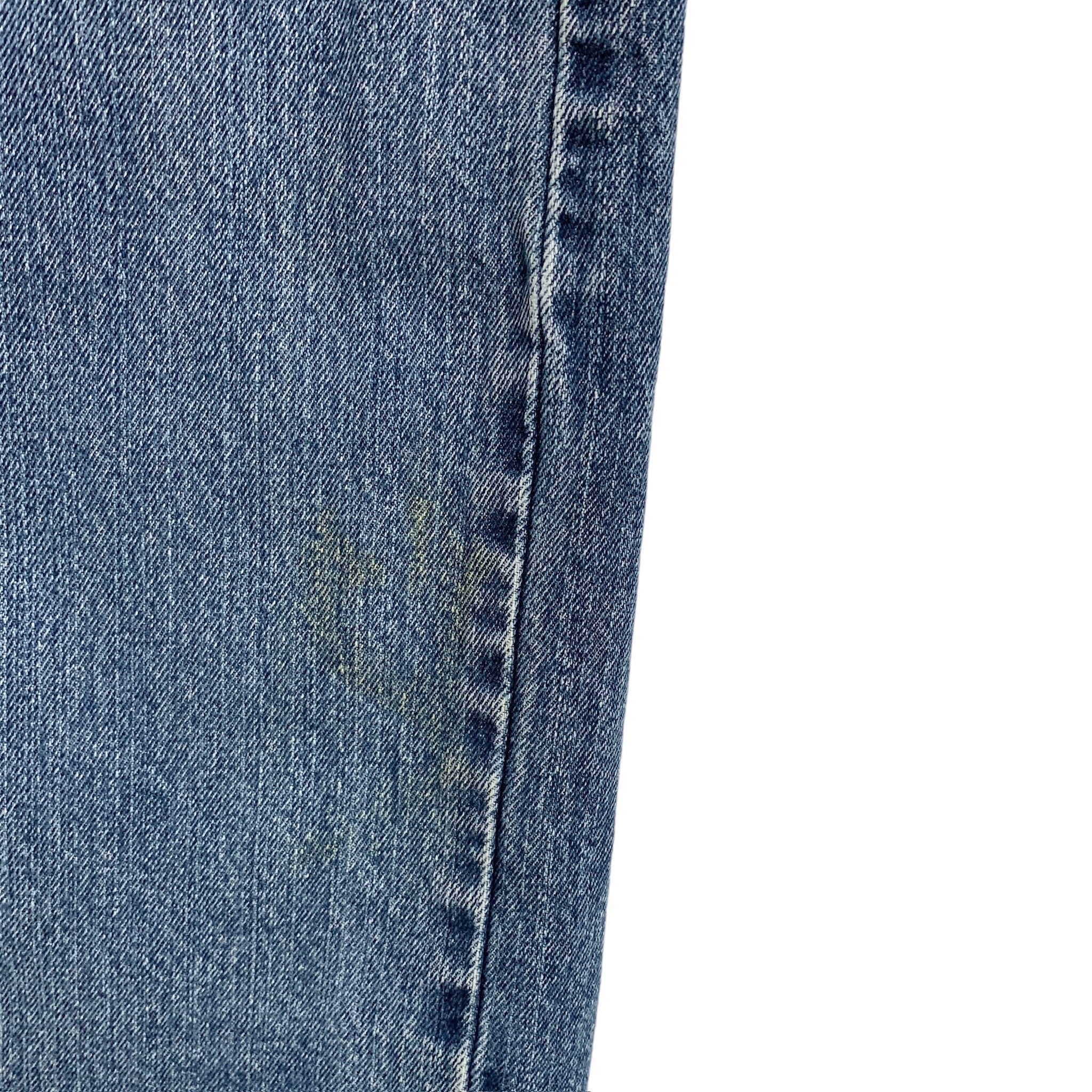 Levis 505 Jeans W33 L31 Mens Mid Blue Regular Straight Fit Vintage Denim