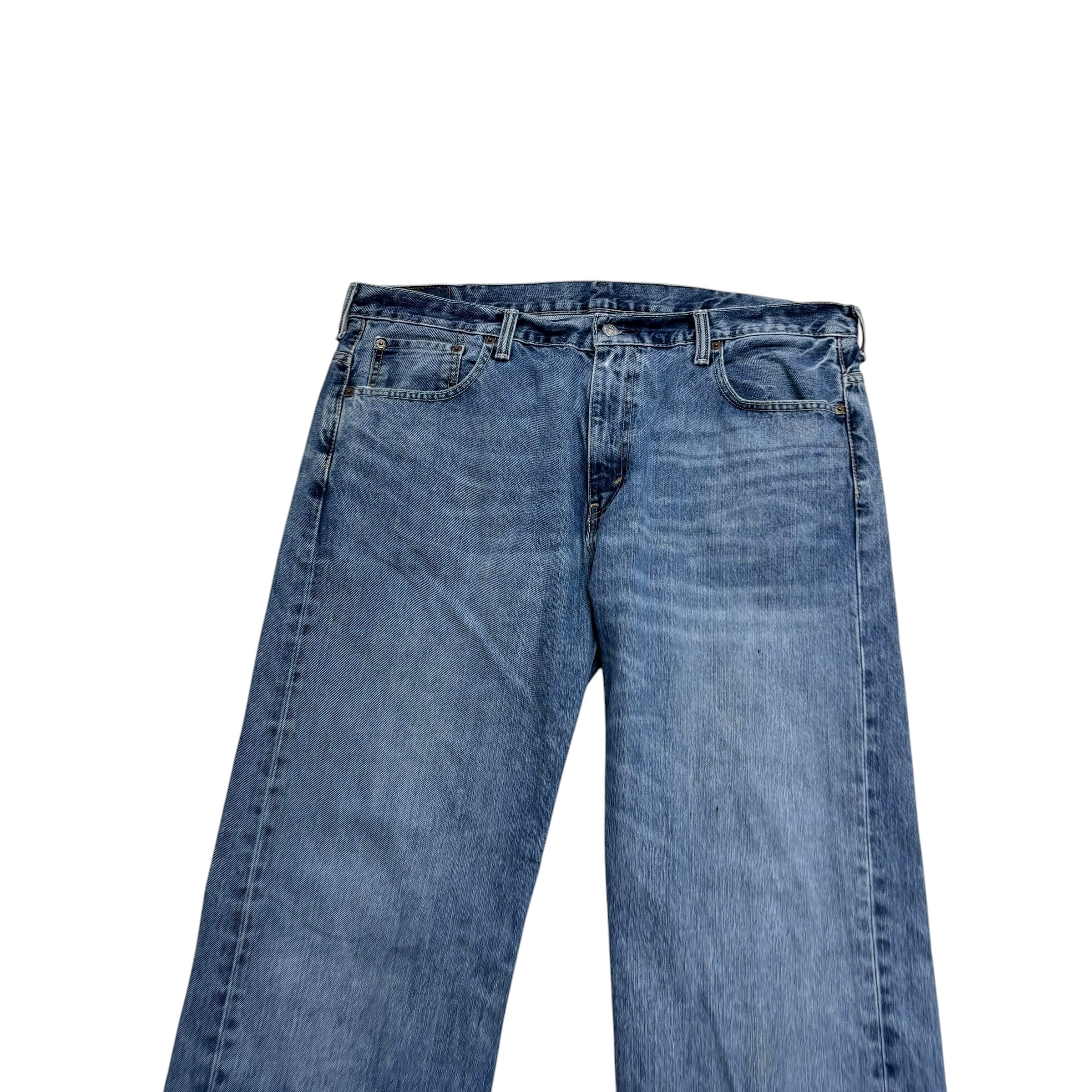 Levis 569 Jeans W38 L29 Mens Mid Blue Baggy Relaxed Straight Fit Denim