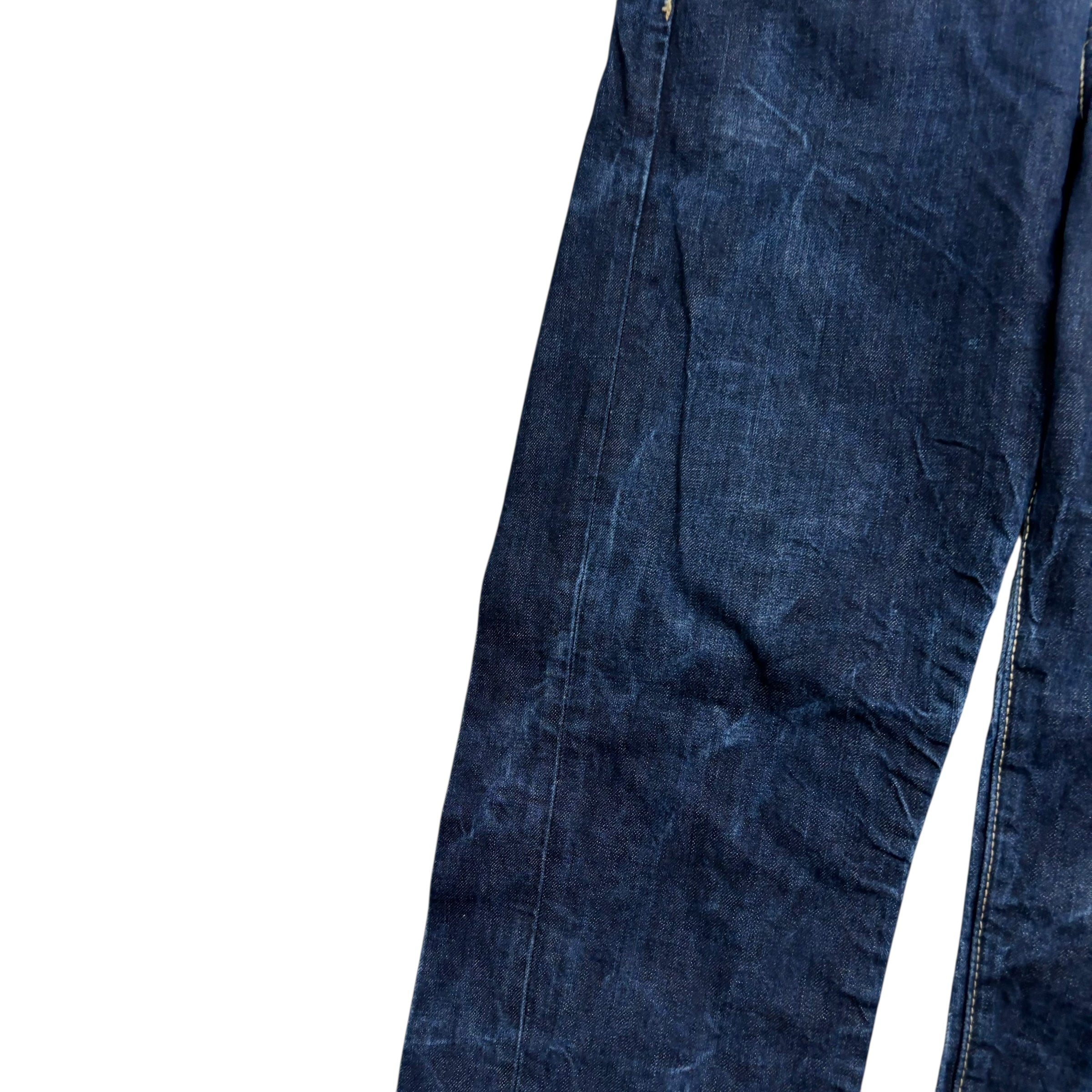 Levis 513 Jeans W36 L32 Mens Dark Blue Slim Straight Fit Denim