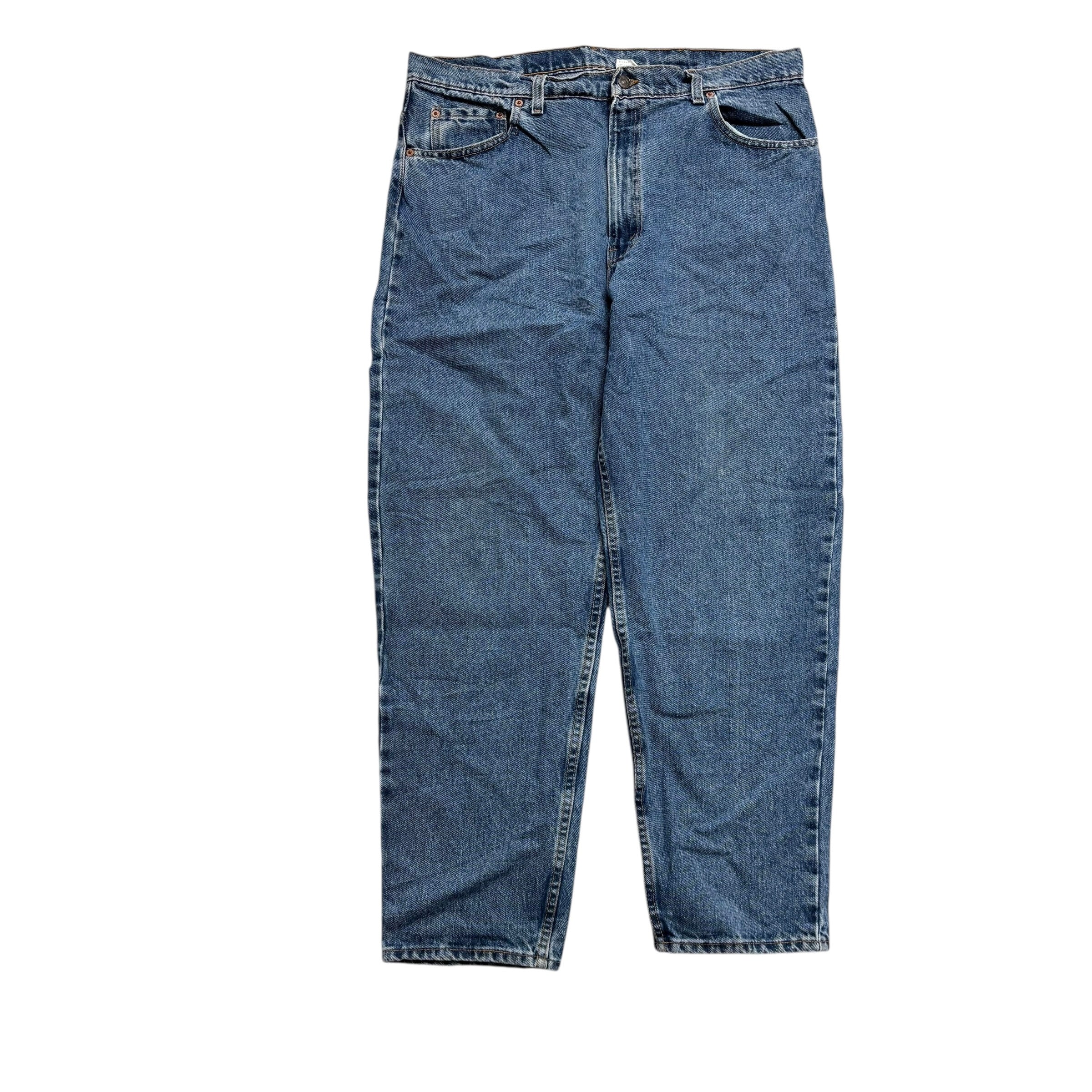 Levis 550 Jeans W38 L30 Mens Mid Blue Relaxed Tapered Made In USA Vintage (E)