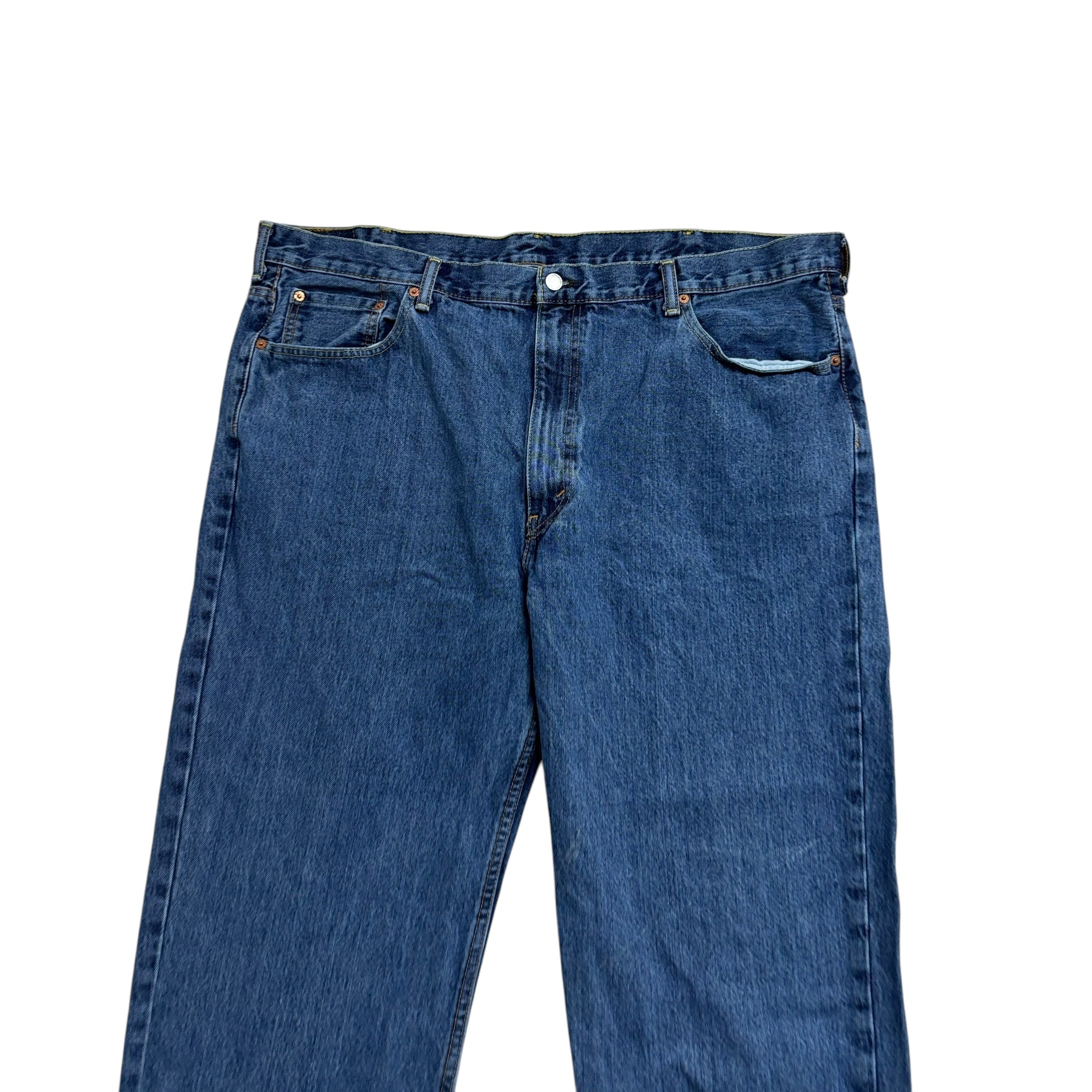 Levis 550 Jeans W46 L32 Mens Mid Blue Baggy Relaxed Straight Fit Denim (E)