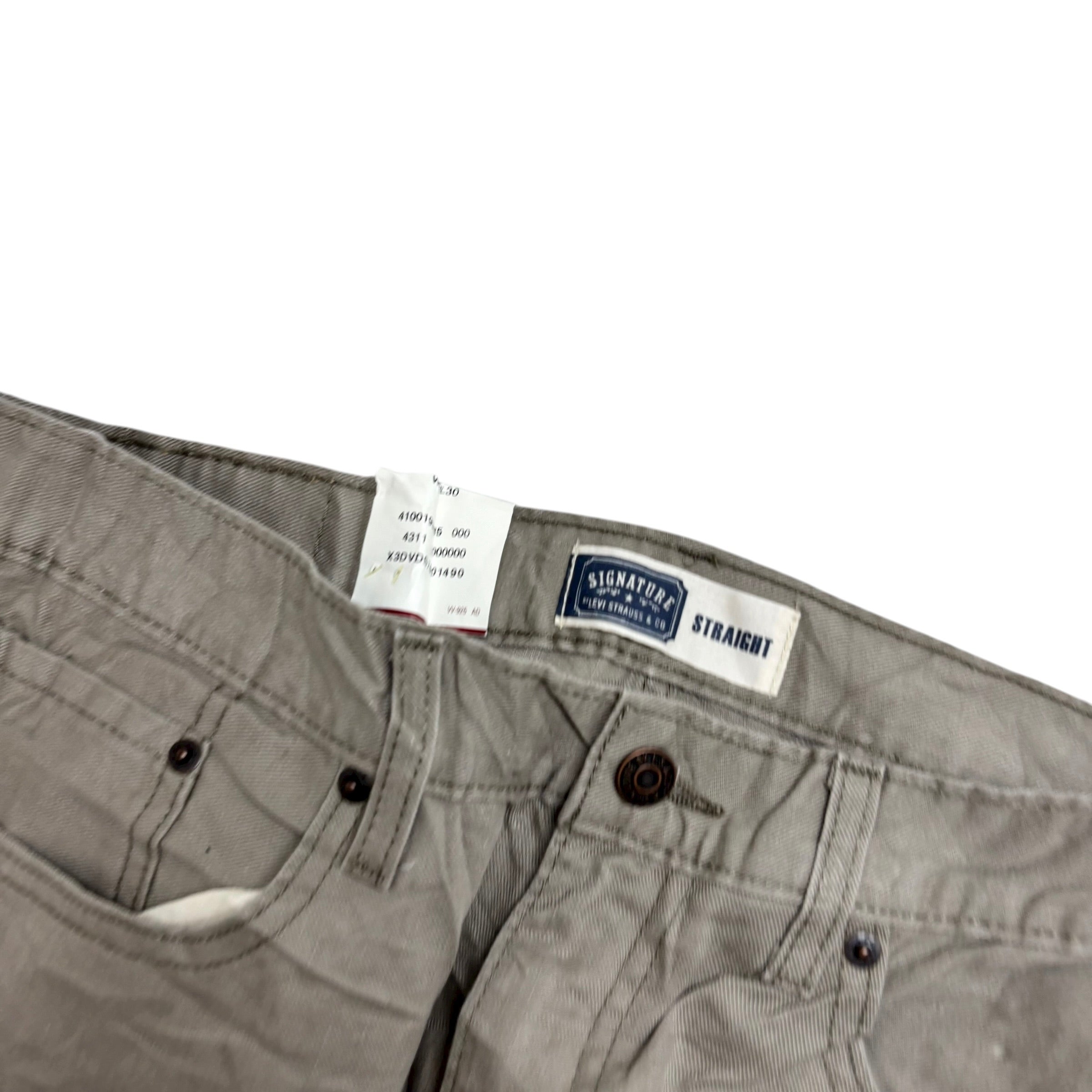 Levis Signature Trousers W32 L30 Mens Grey Relaxed Straight Fit Vintage (E)