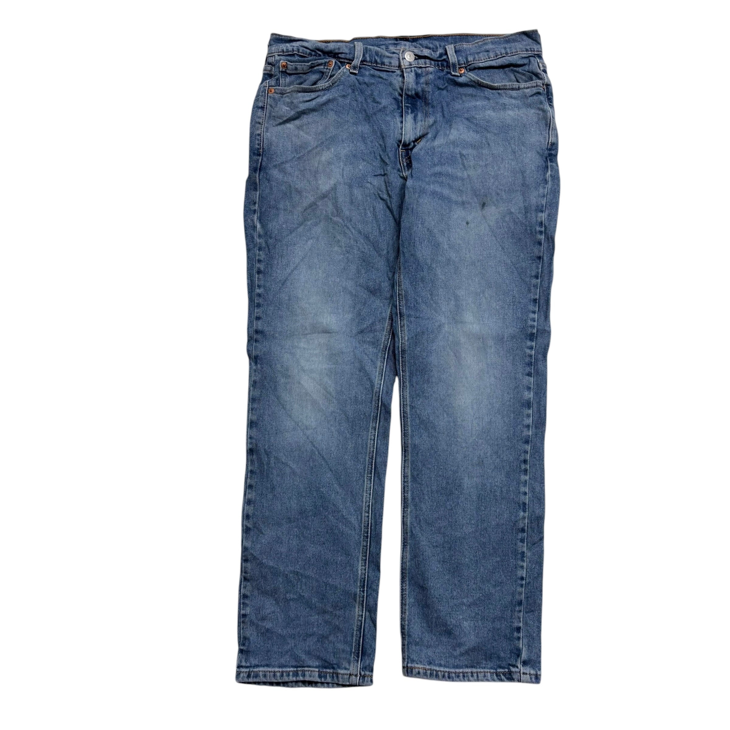 Levis 541 Jeans W33 L29 Mens Mid Blue Athletic Tapered Fit Stretch Denim