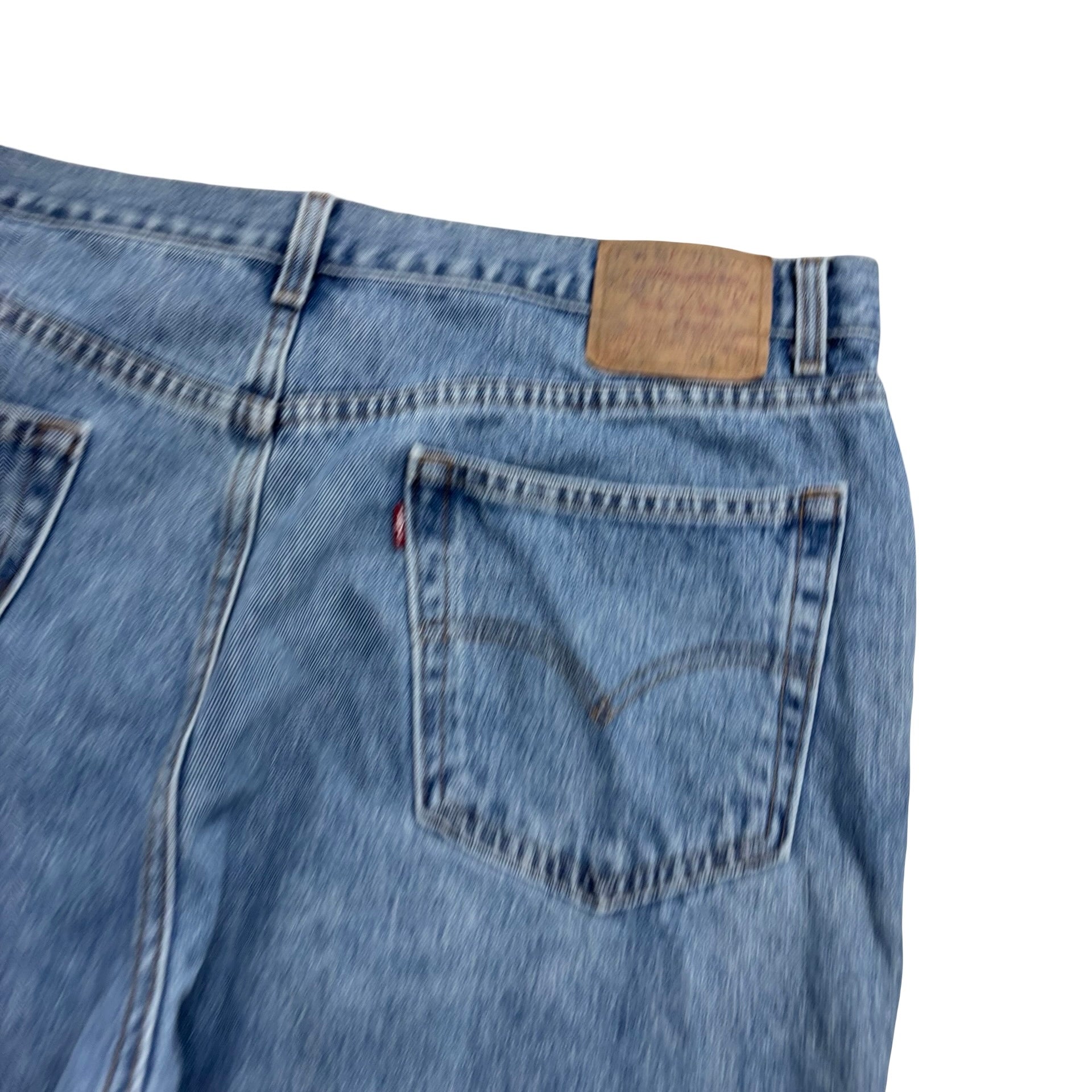 Levis 550 Jeans W40 L32 Mens Light Blue Relaxed Straight Fit Vintage Denim (E)