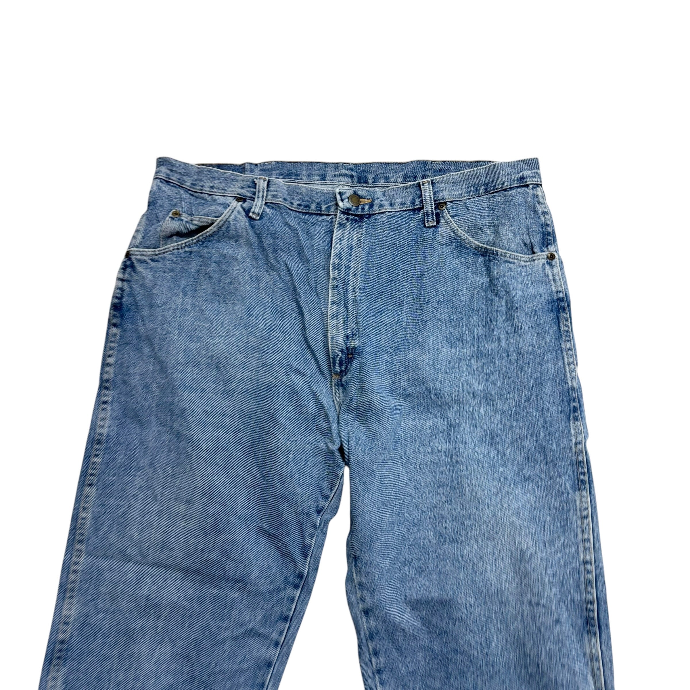 Wrangler Jeans W40 L30 Mens Light Blue Regular Straight Fit Vintage Denim