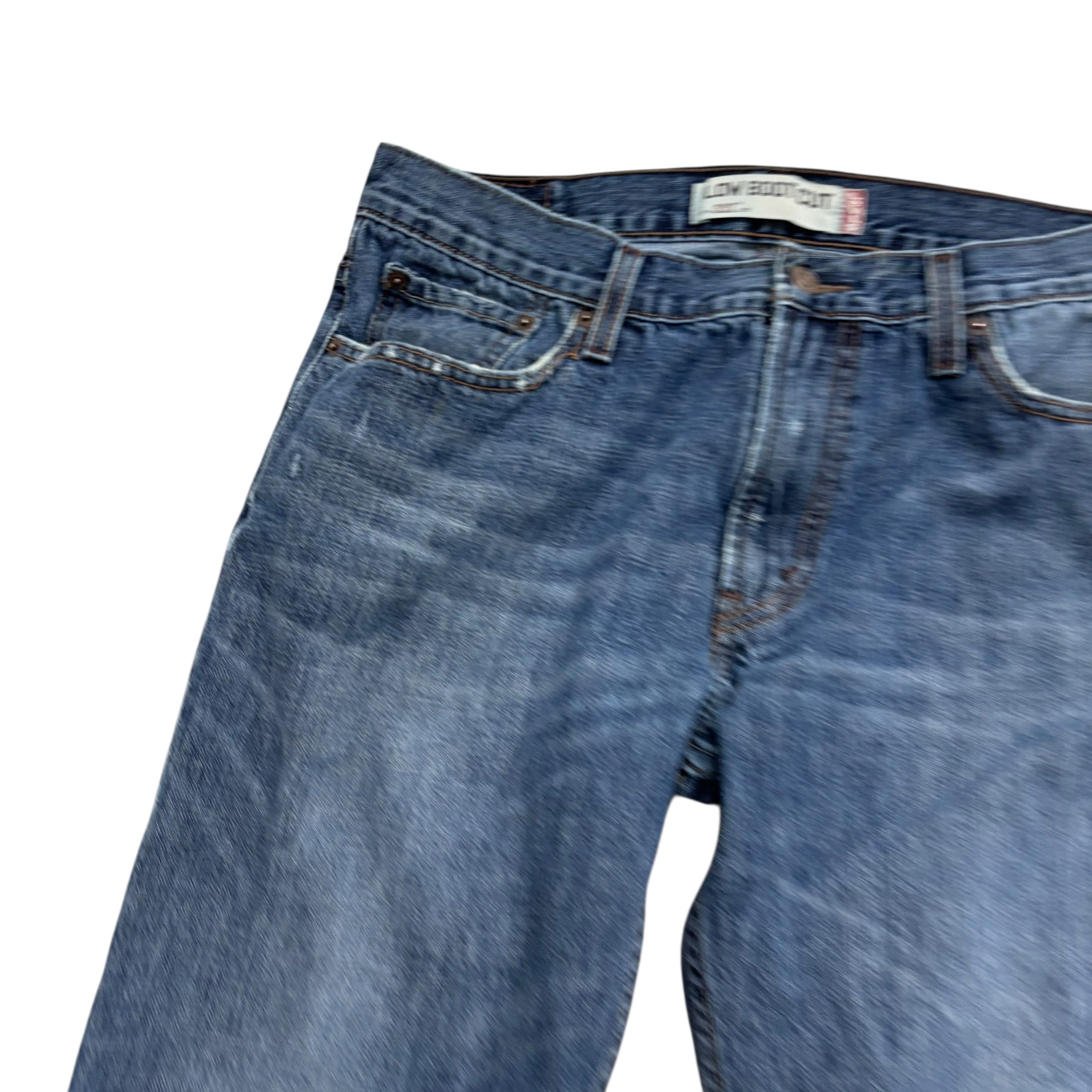 Levis 527 Jeans W34 L34 Mens Mid Blue Regular Bootcut Fit Vintage Denim