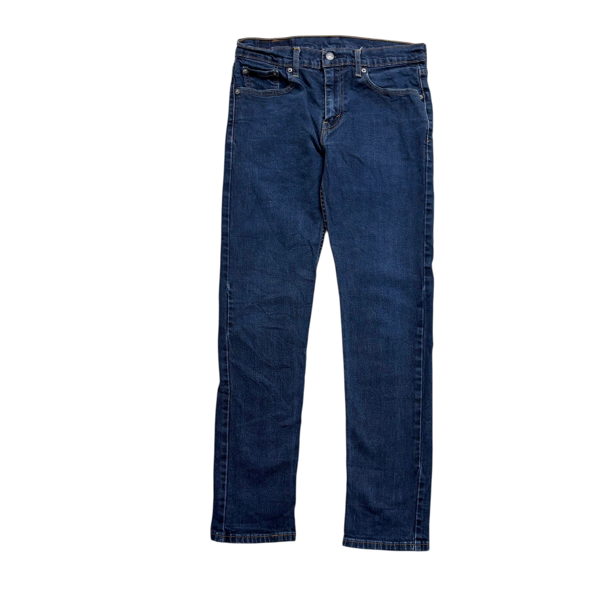 Levis 502 Jeans W30 L31 Mens Dark Blue Regular Tapered Fit Stretch Denim