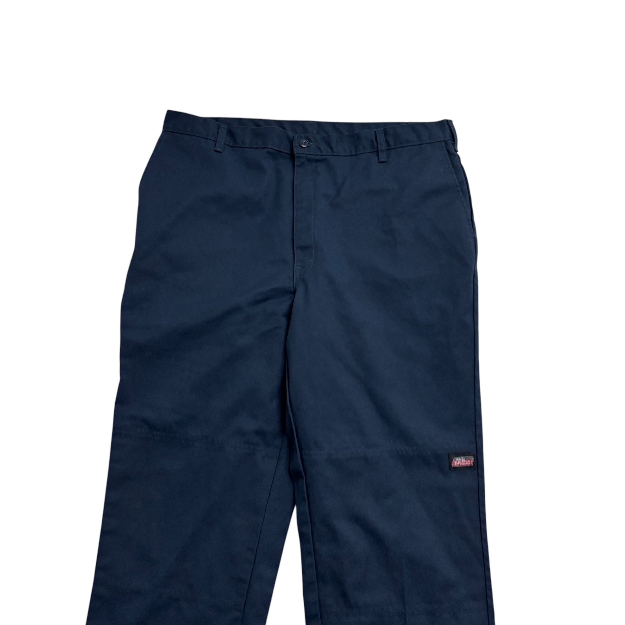 Dickies Double Knee Trousers W40 L29 Mens Blue Pants Relaxed Straight Fit