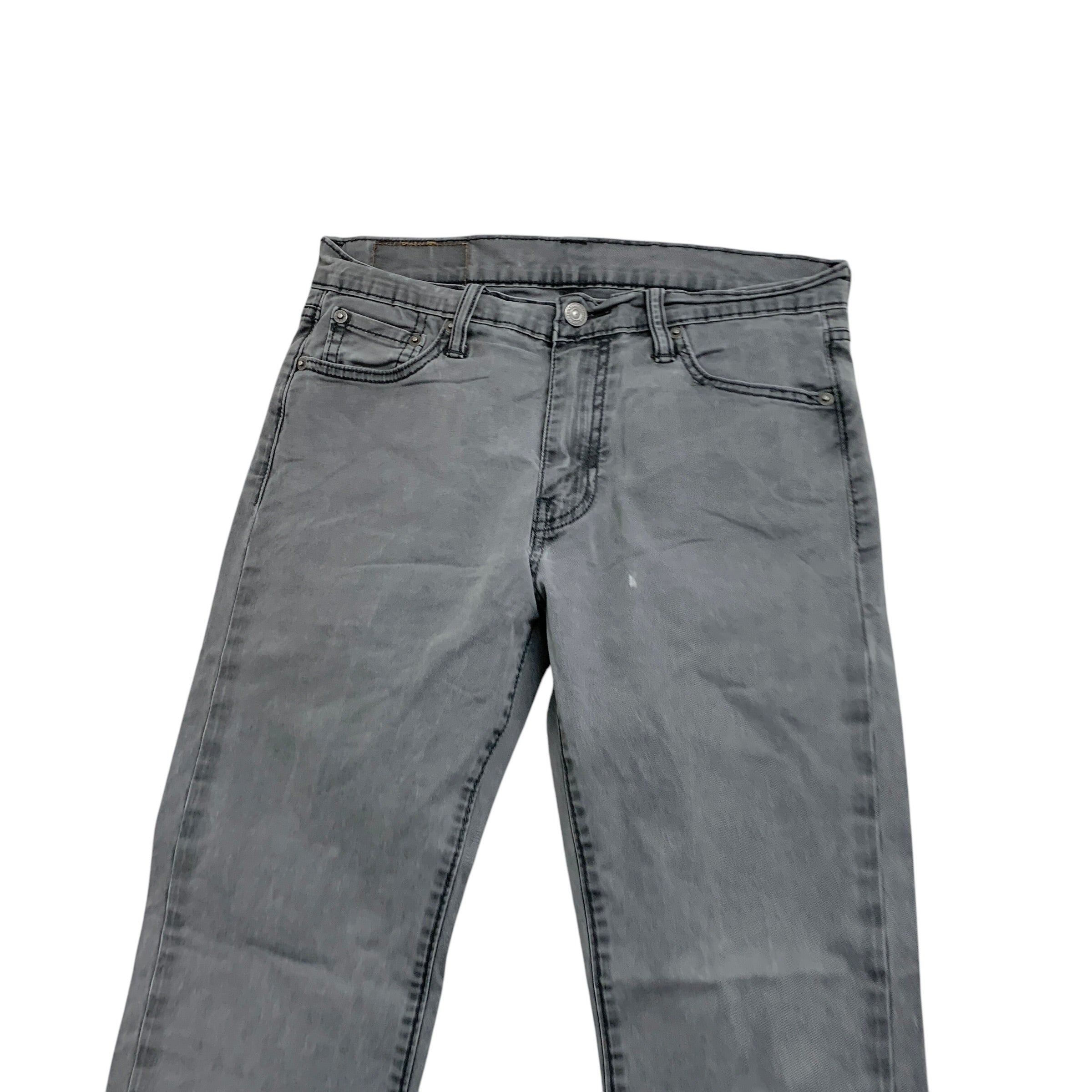 Levis 513 Trousers W30 L30 Mens Grey Slim Straight Fit Cotton Pants