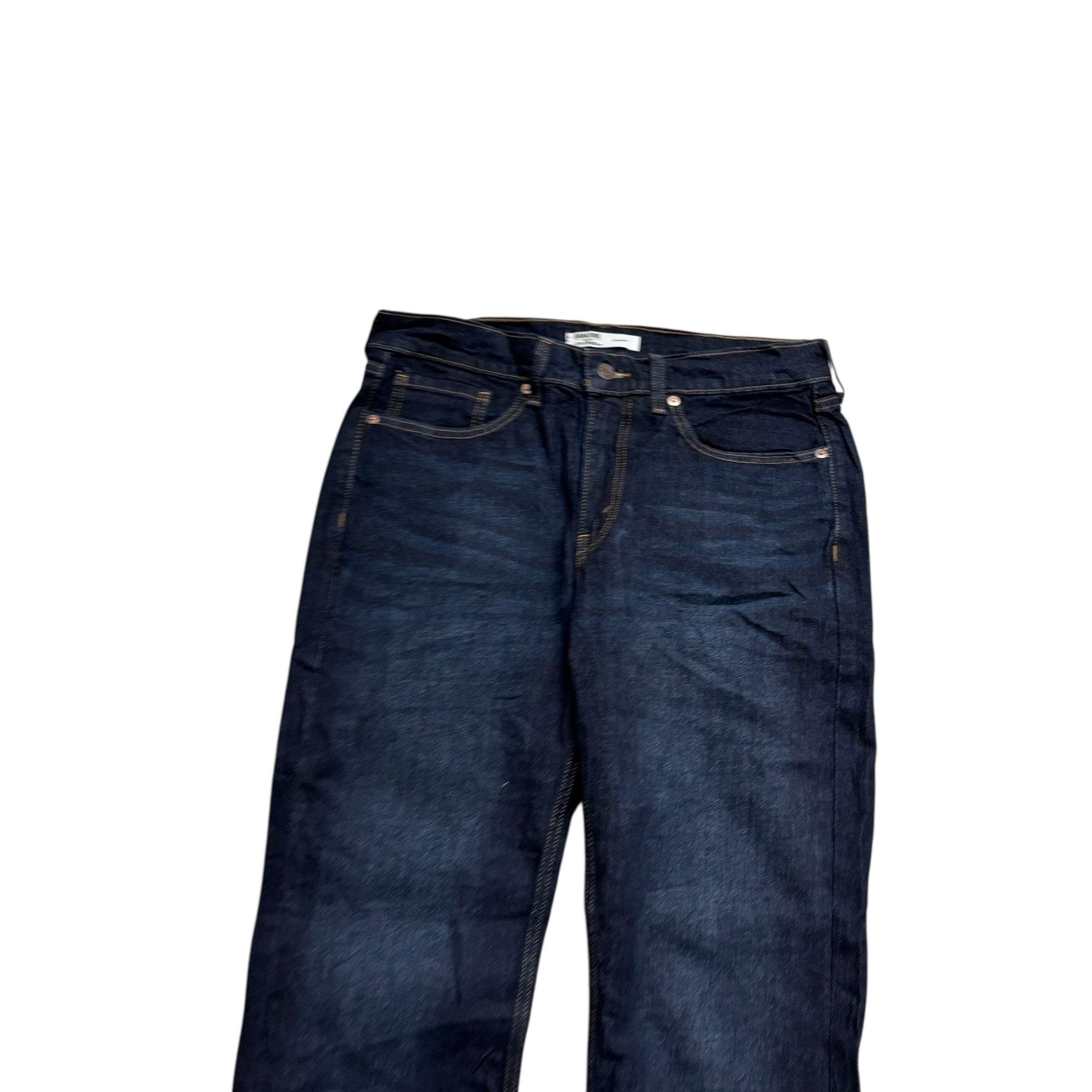 Levis Signature Jeans W32 L32 Mens Dark Blue Regular Straight Stretch Denim (E)