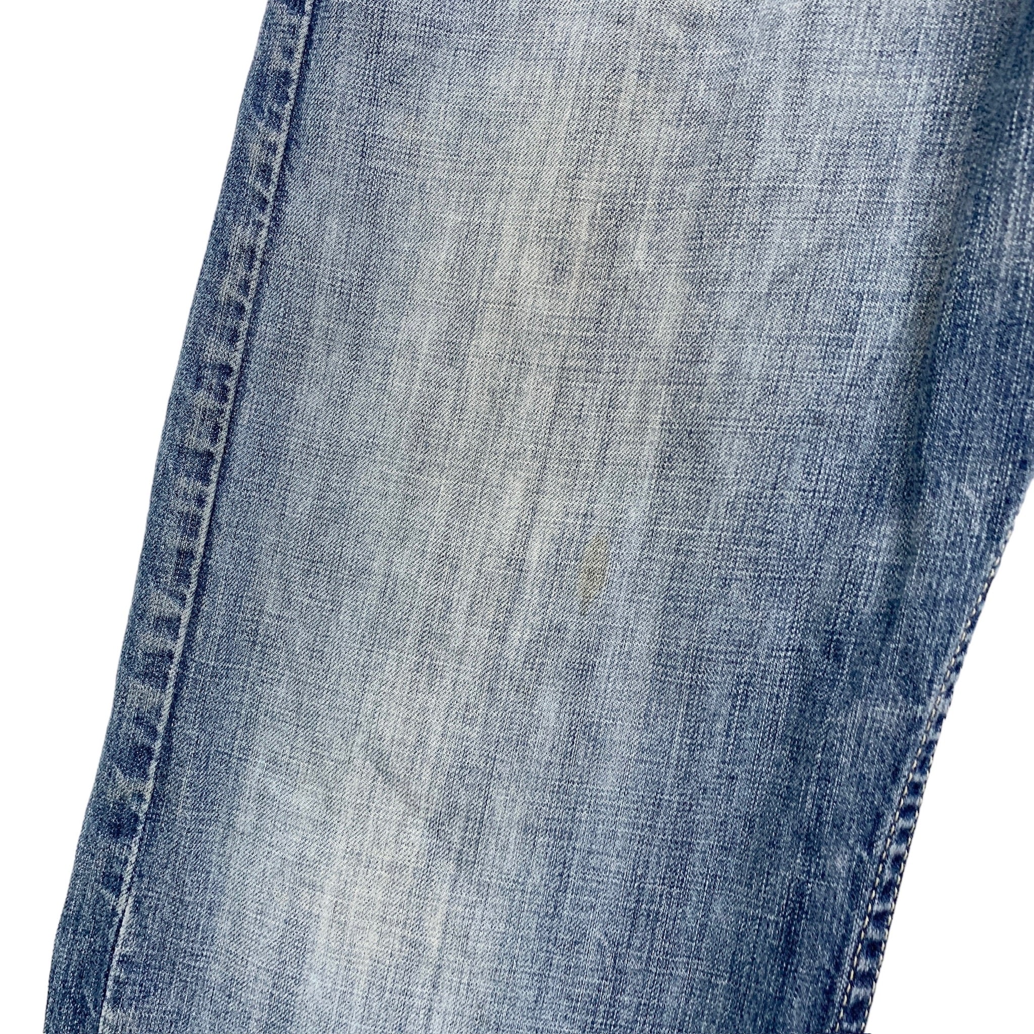 Levis 514 Jeans W36 L30 Mens Mid Blue Regular Straight Fit Denim