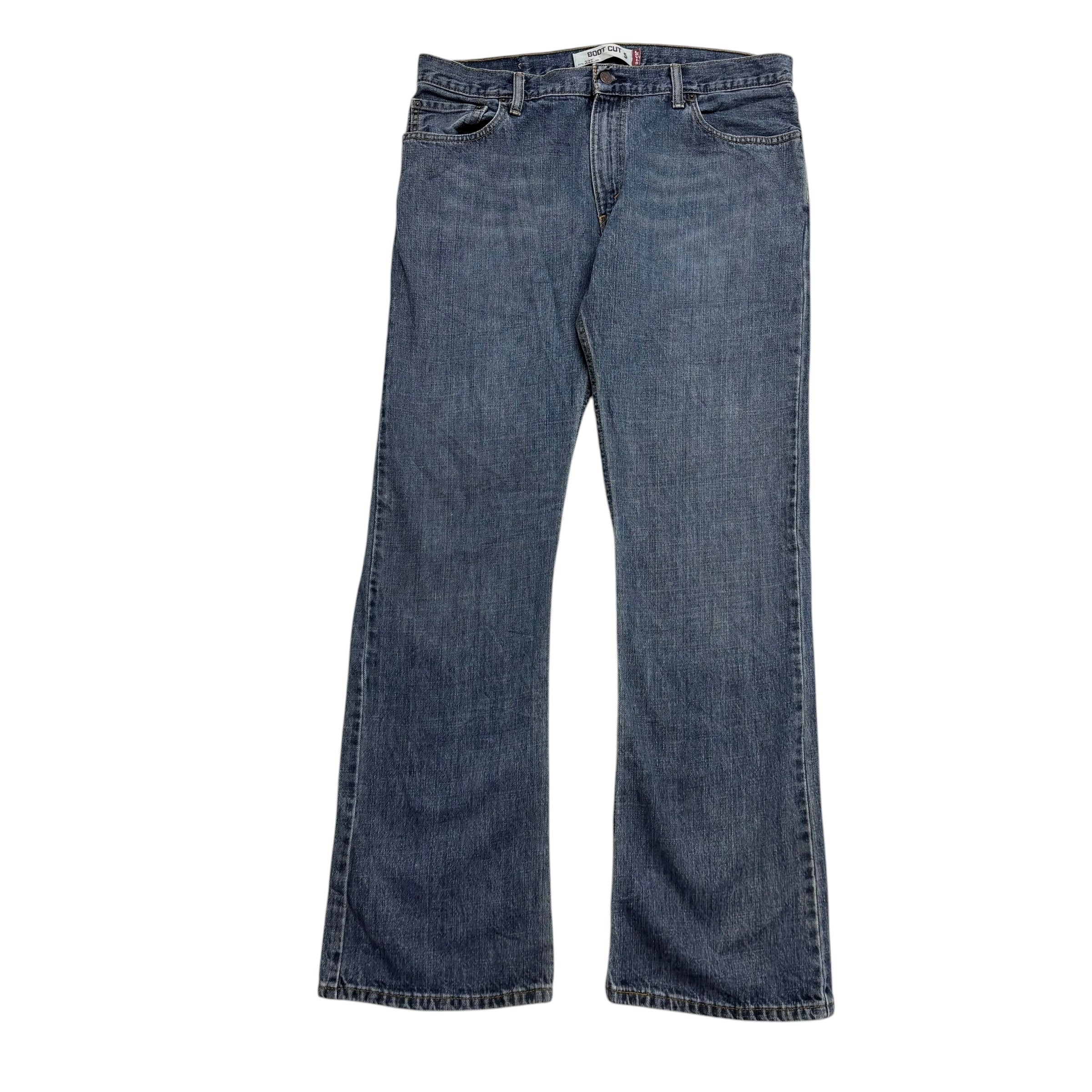 Levis 527 Jeans W36 L35 Mens Dark Blue Bootcut Low Rise Vintage Denim