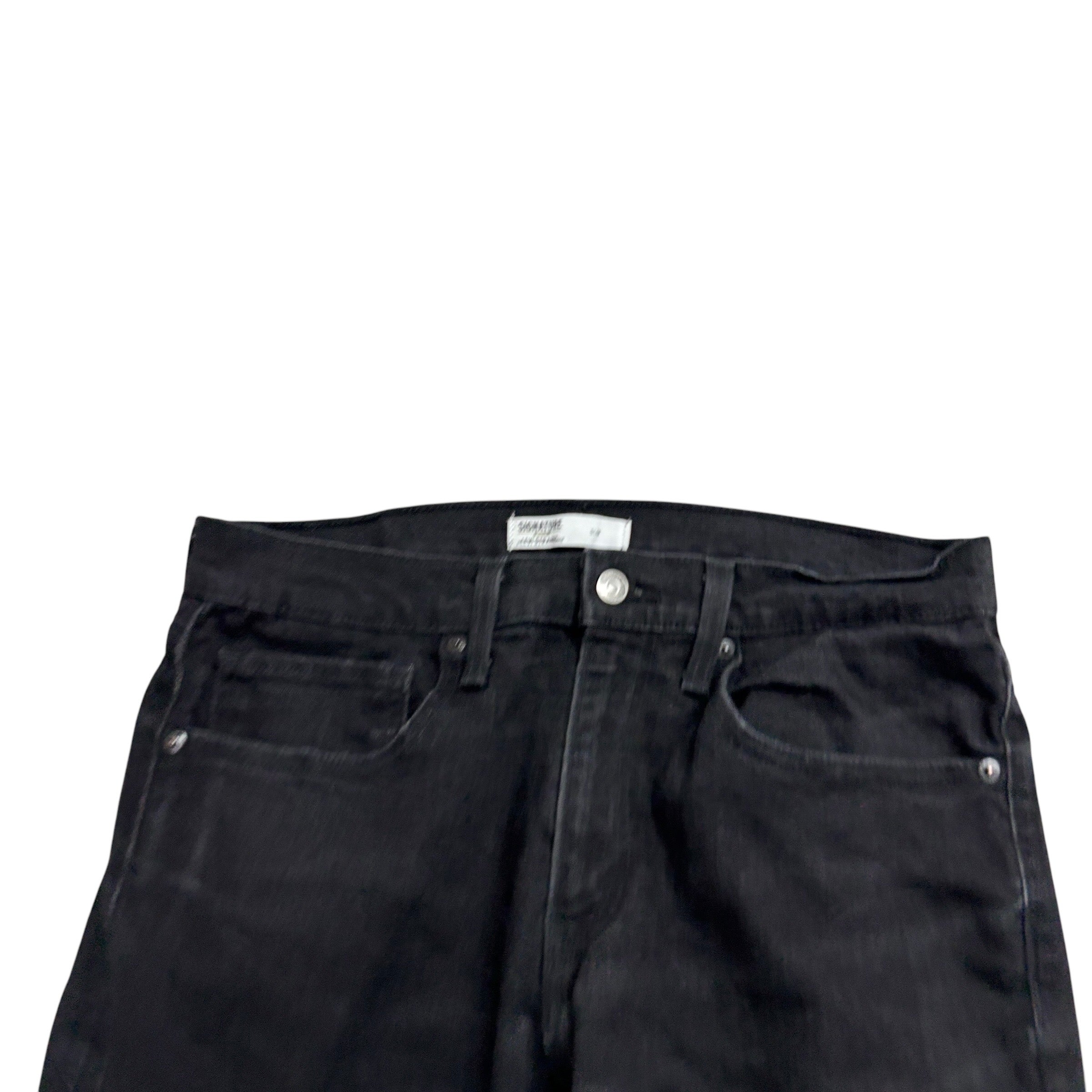 Levis Signature Jeans W32 L30 Mens Black Slim Fit Stretch Denim (E)