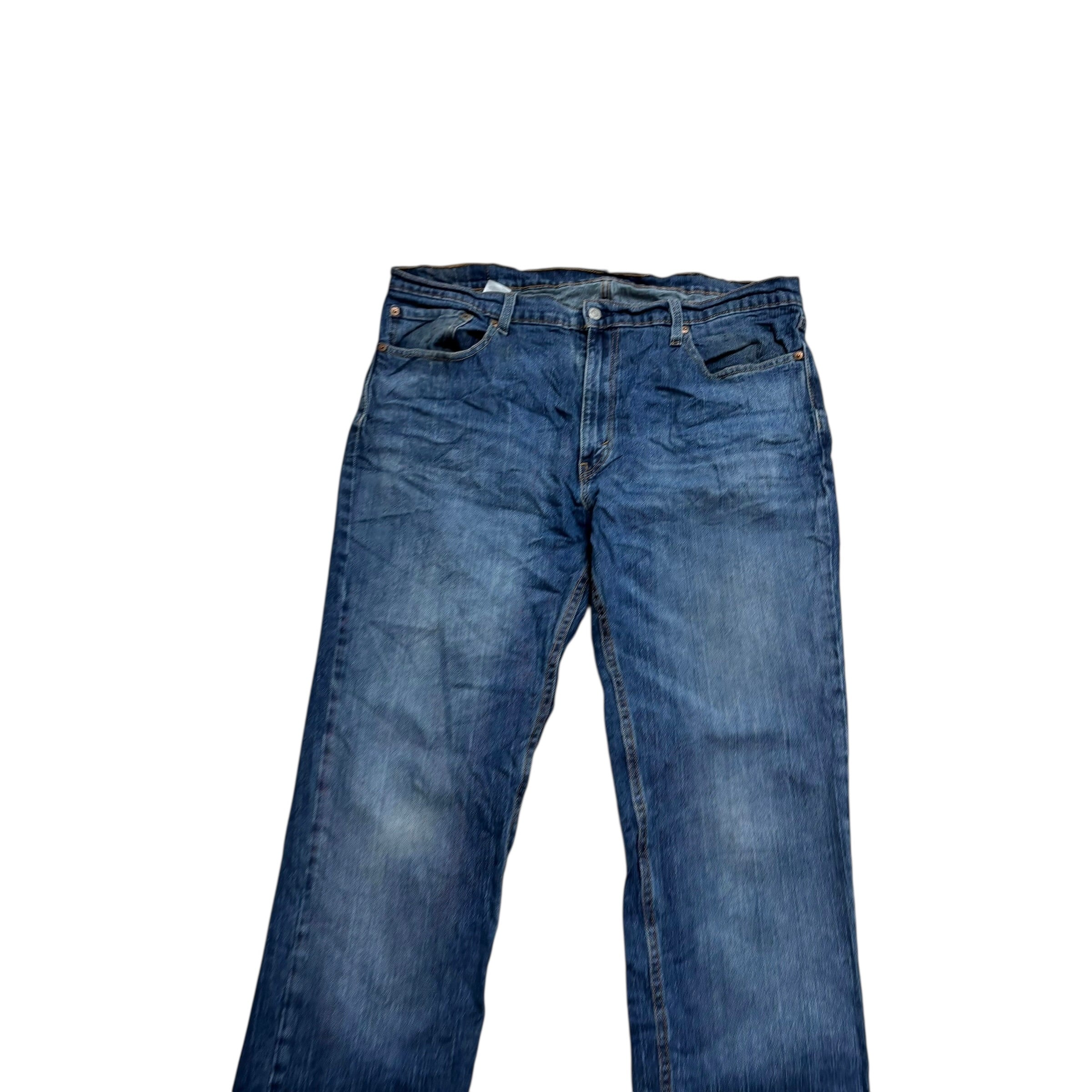 Levis 559 Jeans W38 L34 Mens Mid Blue Regular Straight Fit Stretch Denim