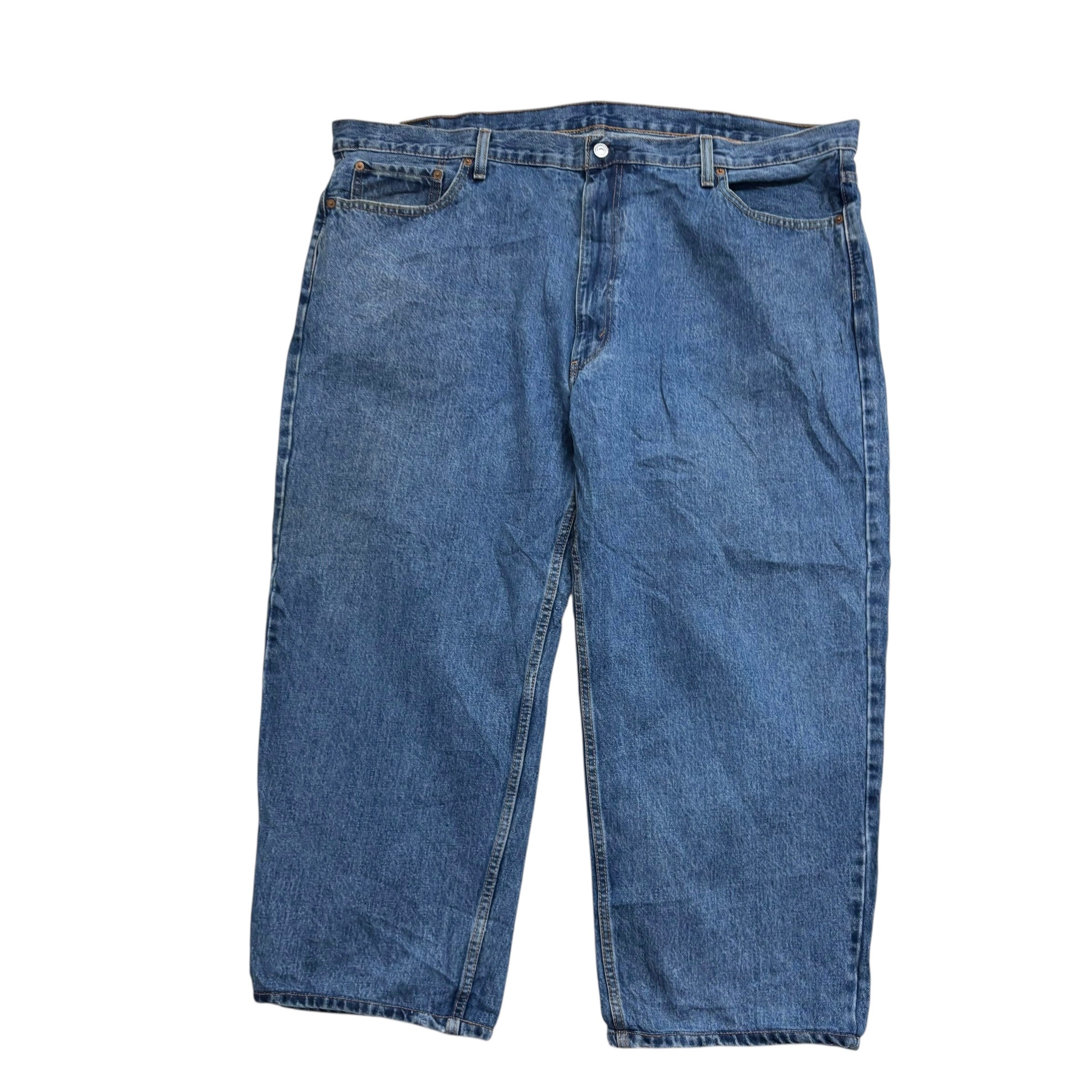Levis 550 Jeans W48 L26 Mens Mid Blue Baggy Relaxed Straight Fit Denim