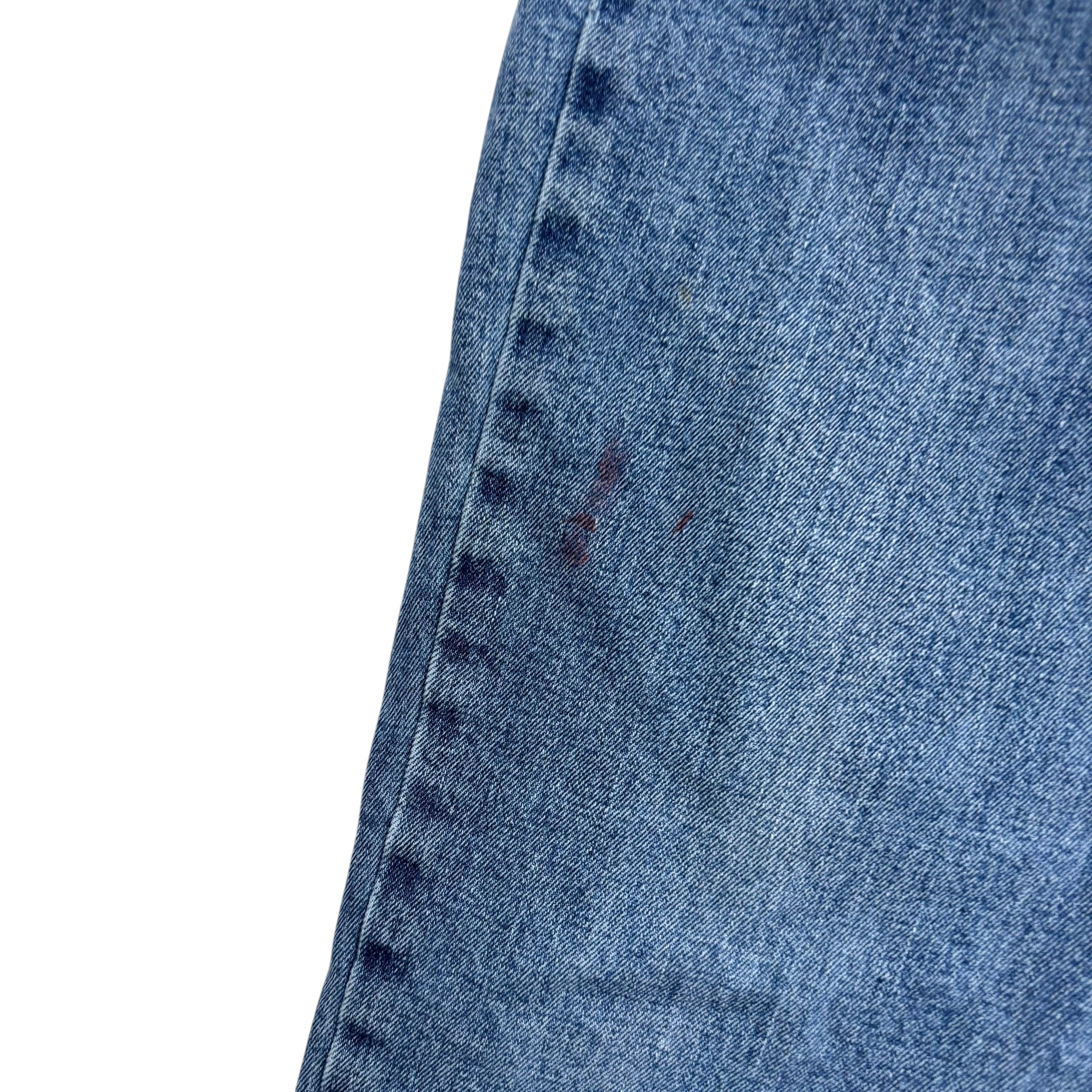 Levis 514 Jeans W34 L32 Mens Mid Blue Regular Straight Fit Stretch Denim