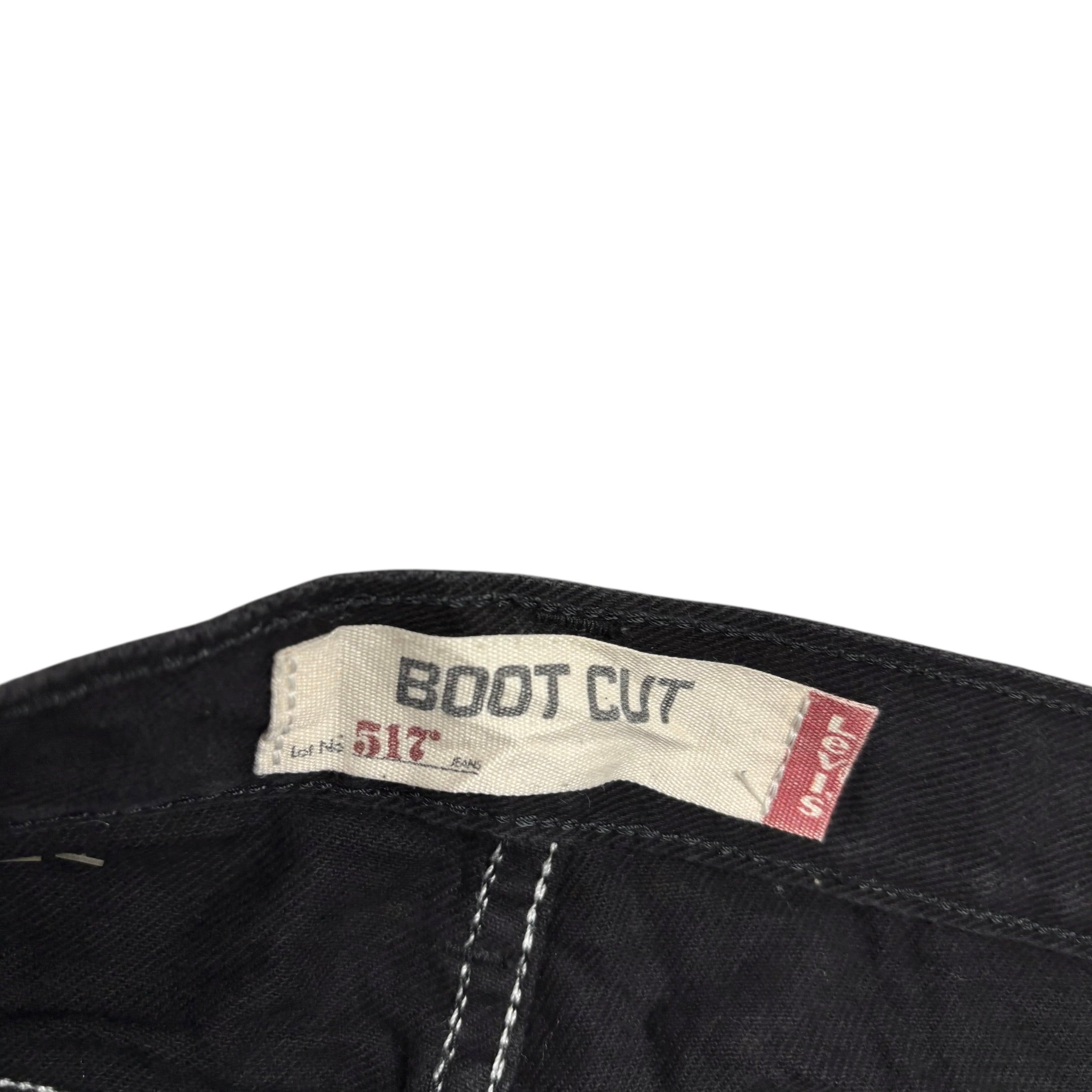 Levis 517 Jeans W34 L32 Mens Black Regular Bootcut Fit Vintage Denim (E)