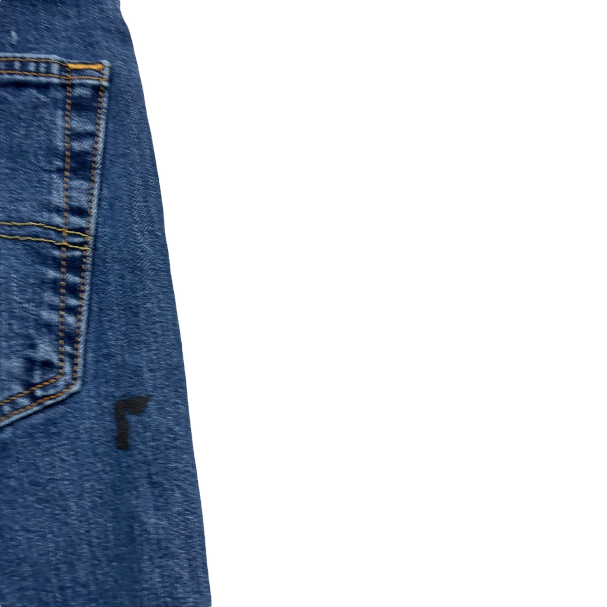 Levis 505 Jeans W34 L34 Mens Mid Blue Regular Straight Fit Stretch Denim (F)