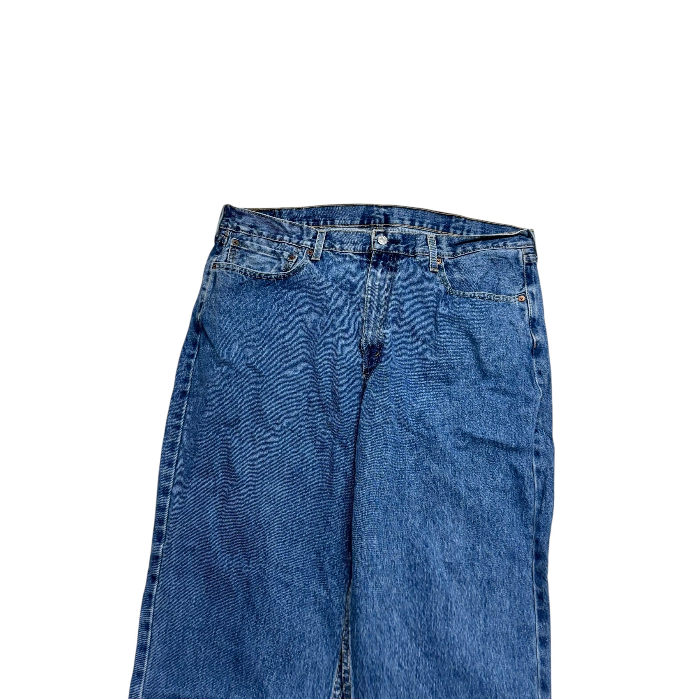 Levis 550 Jeans W40 L30 Mens Mid Blue Baggy Relaxed Straight Fit Denim (E)