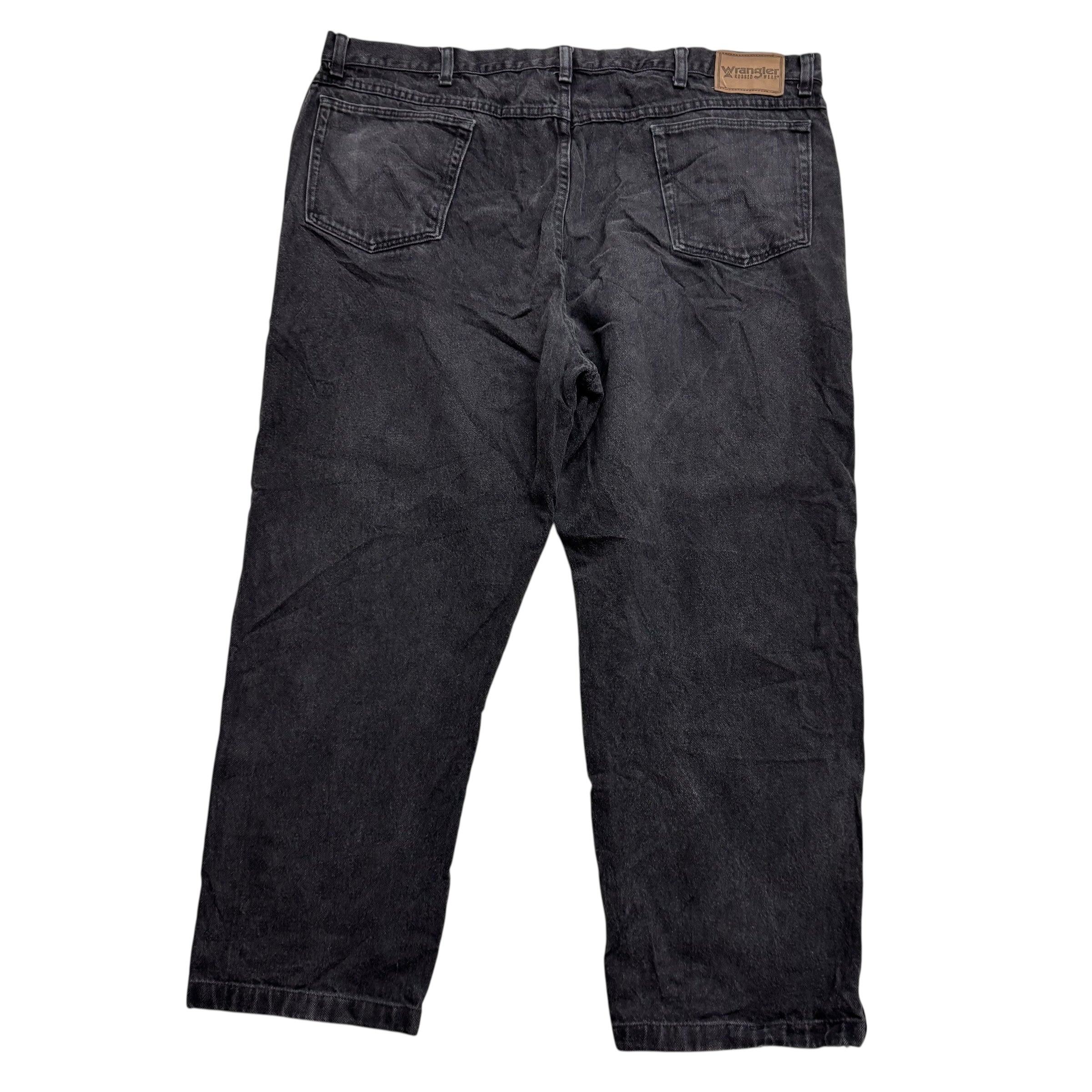 Wrangler Jeans W42 L27 Mens Black Relaxed Straight Fit Vintage Denim
