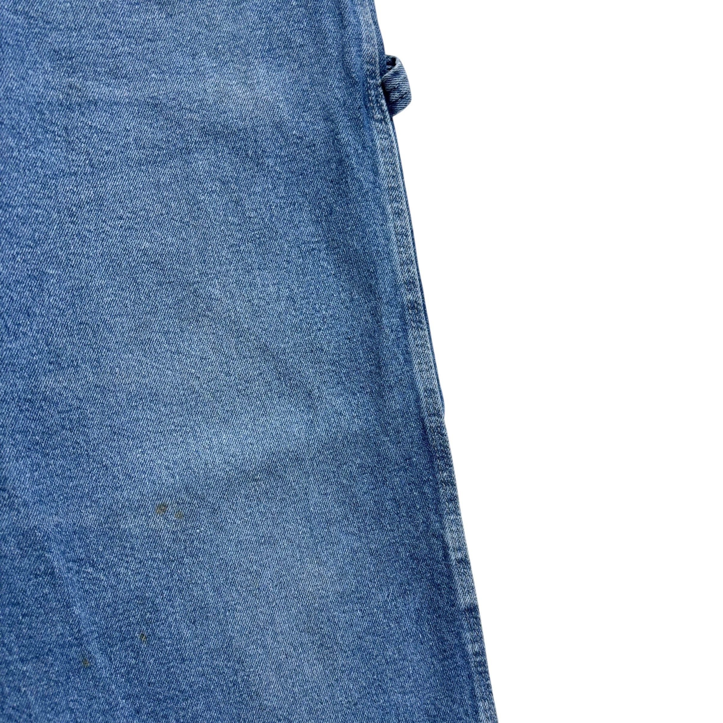 Wrangler Carpenter Jeans W40 L29 Mens Mid Blue Relaxed Straight Fit Stretch (F)