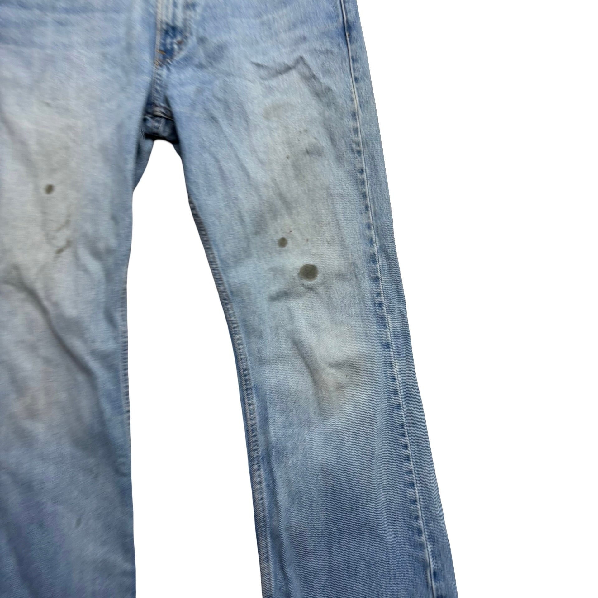 Levis 527 Jeans W34 L30 Mens Light Blue Regular Bootcut Fit Denim (F)